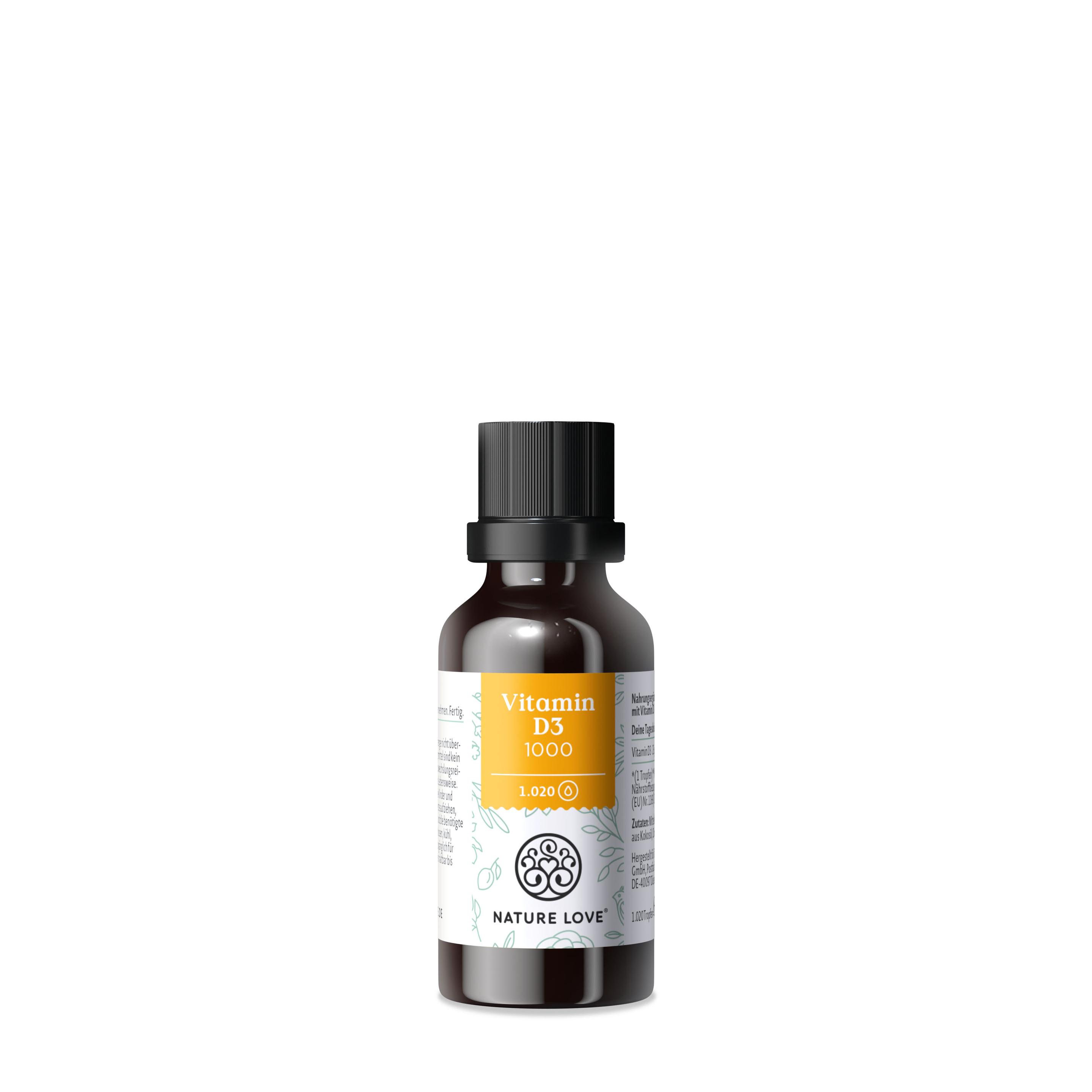 Produktbild NATURE LOVE Vitamin D3 1000 2 von 6