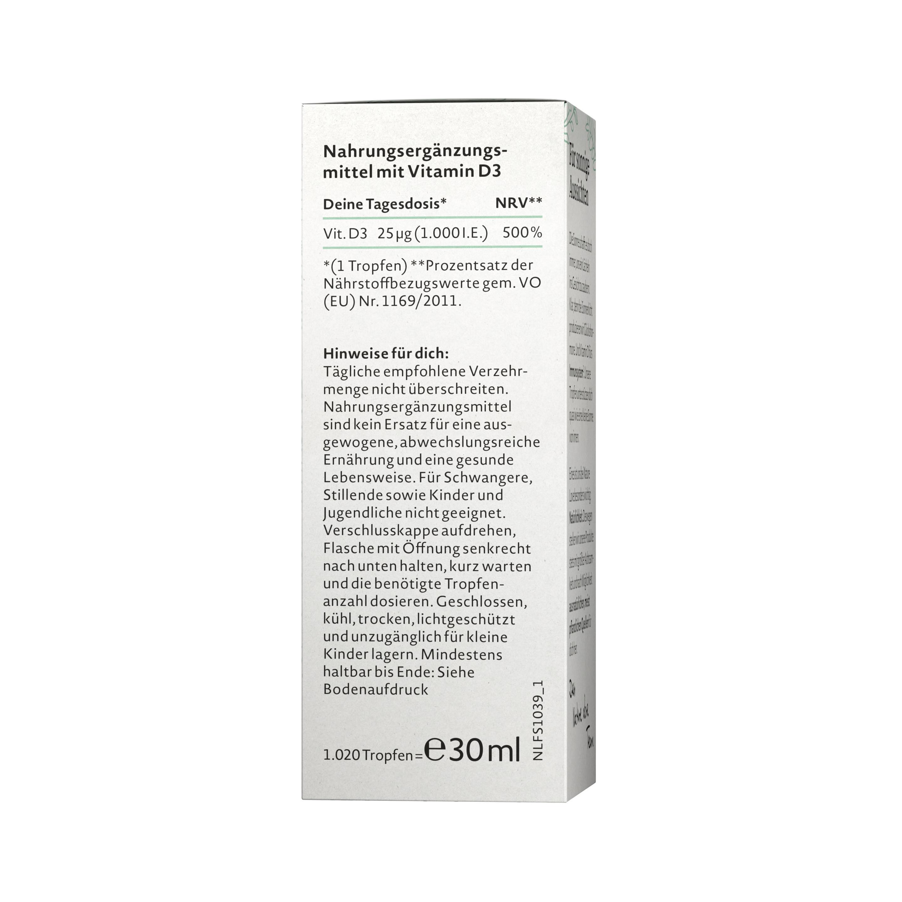 Produktbild NATURE LOVE Vitamin D3 1000 4 von 6