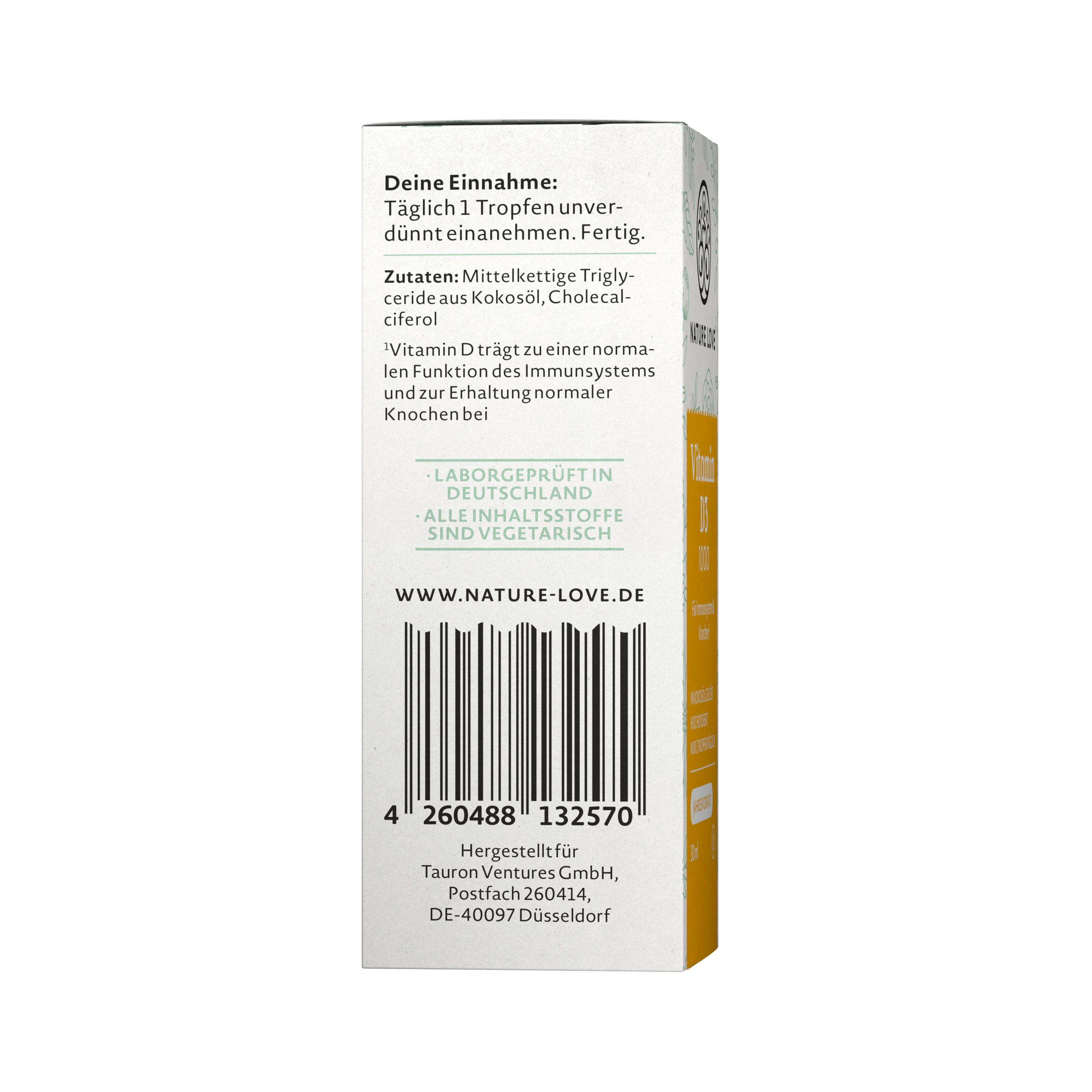 Produktbild NATURE LOVE Vitamin D3 1000 6 von 6