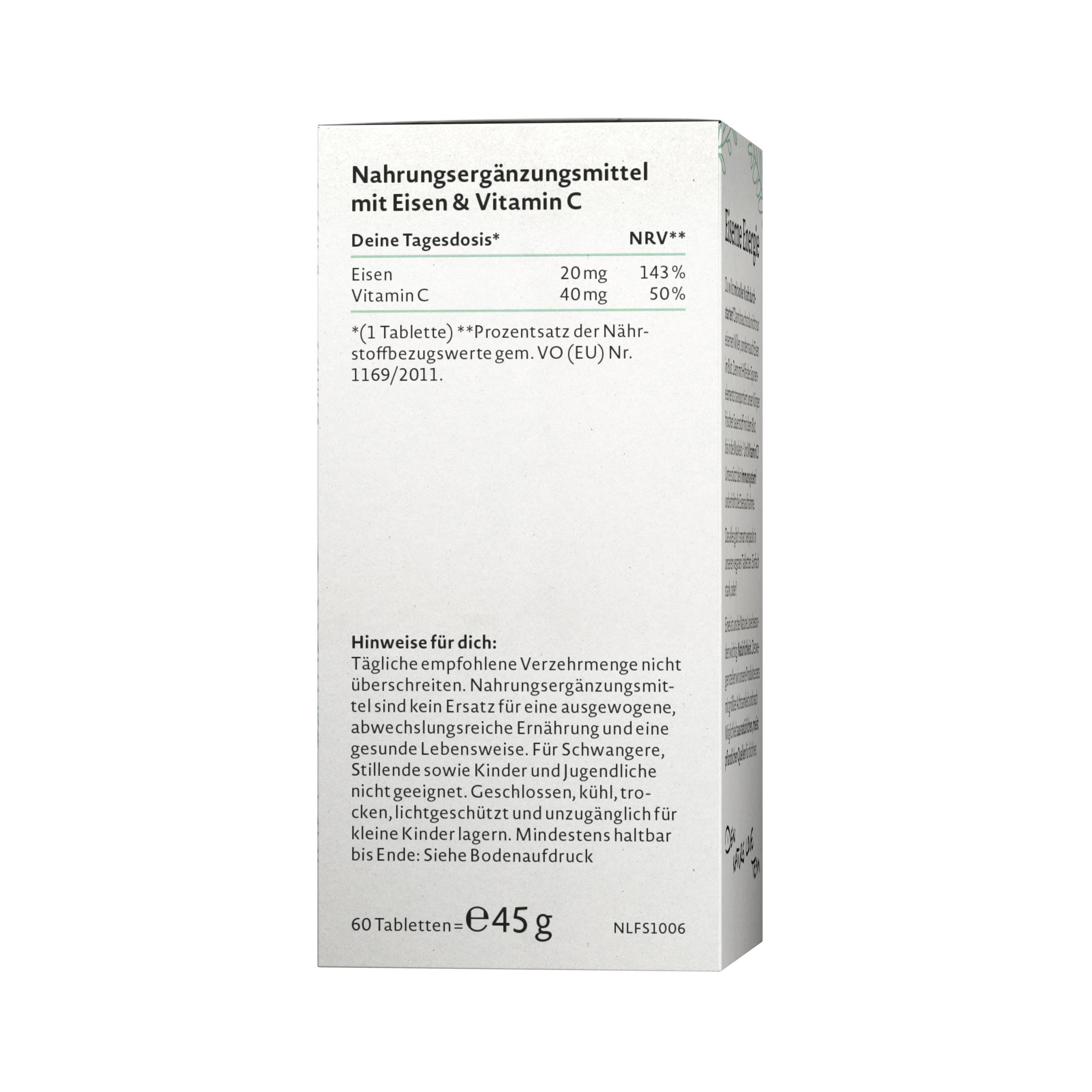 Produktbild NATURE LOVE Eisen&Vitamin C 4 von 6