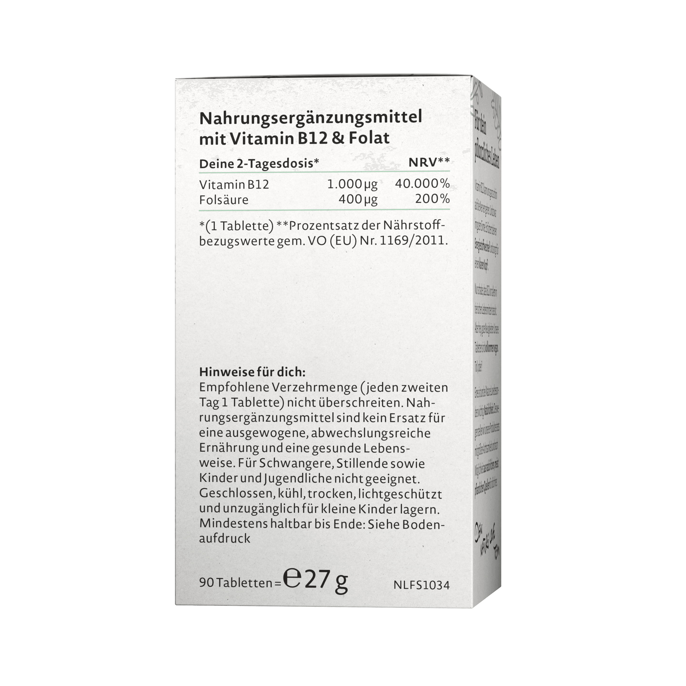 Produktbild NATURE LOVE Vitamin B12 4 von 6