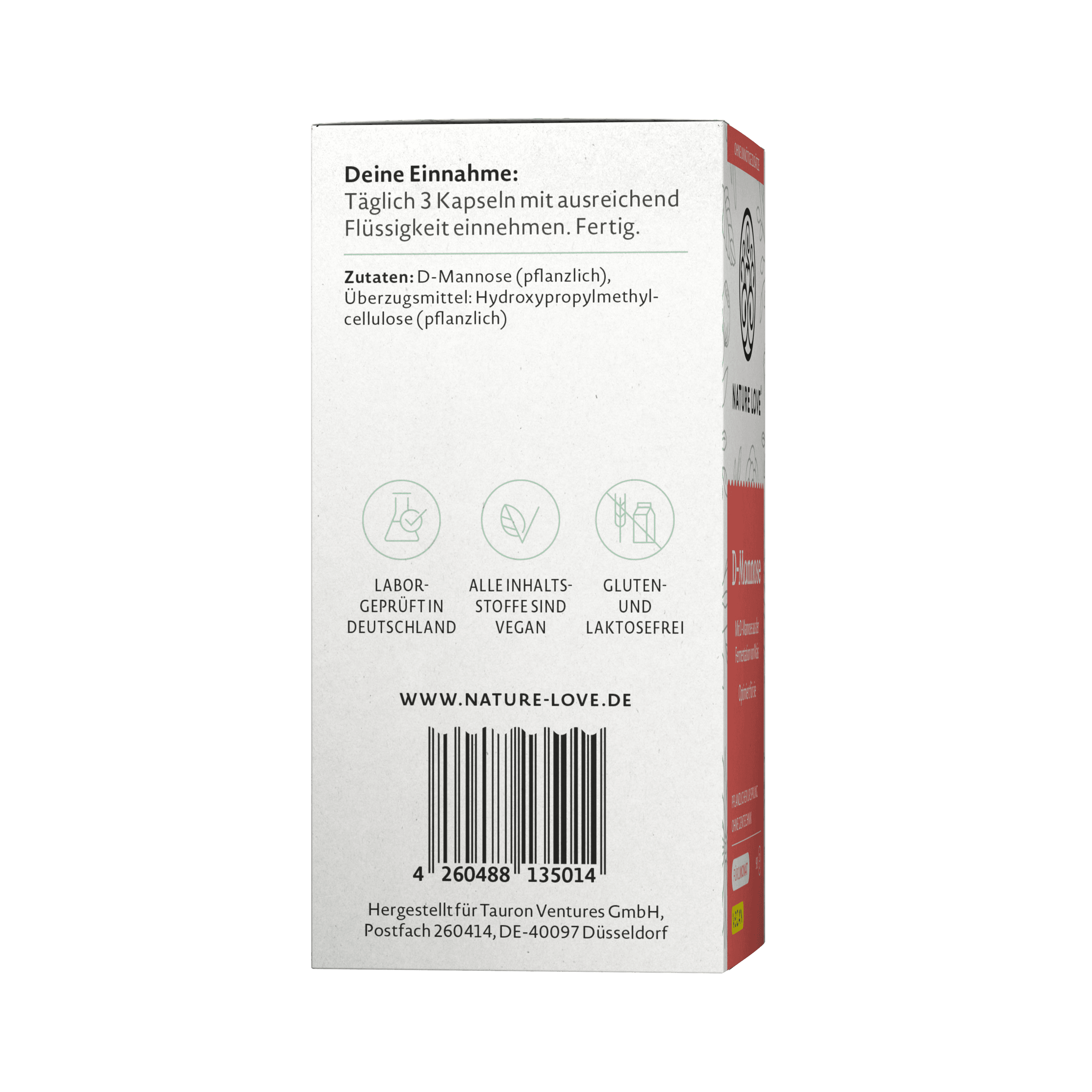 Produktbild NATURE LOVE D-Mannose 5 von 6
