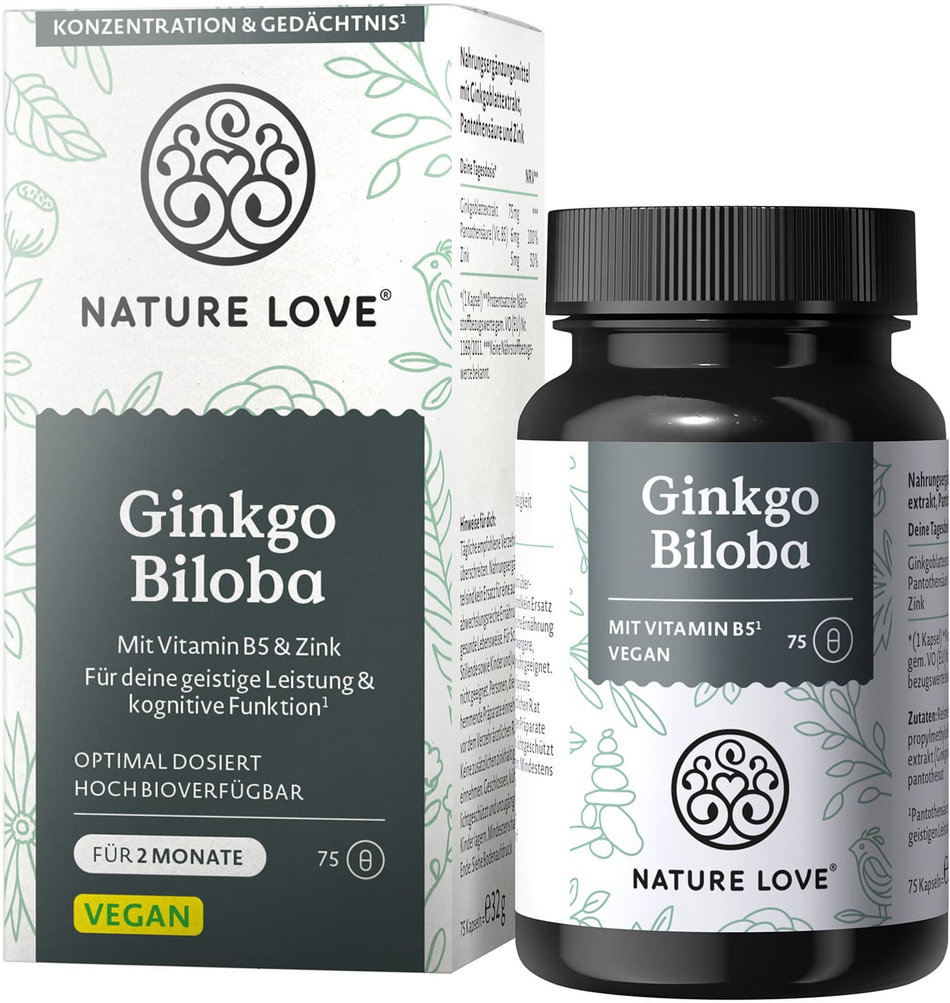 NATURE LOVE Ginkgo Biloba Kapseln