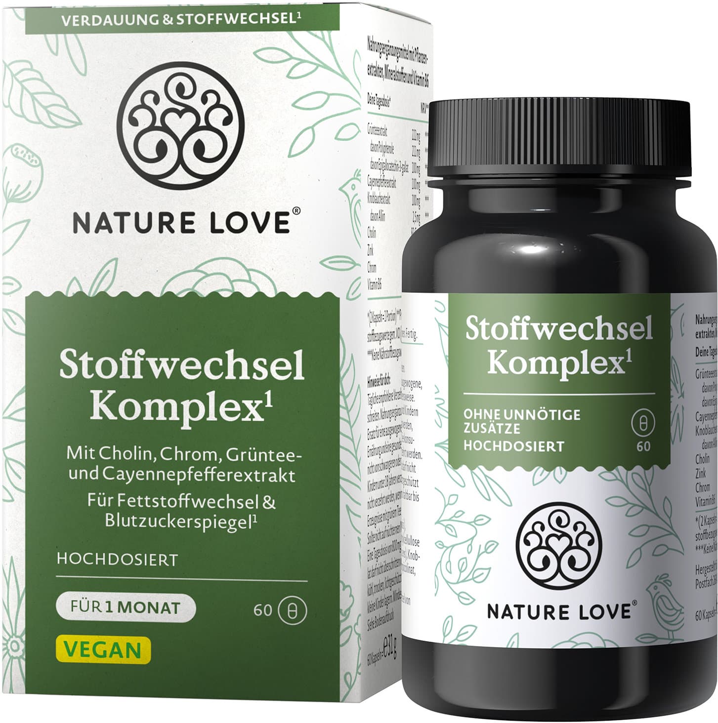 NATURE LOVE Stoffwechsel Komplex Kapseln