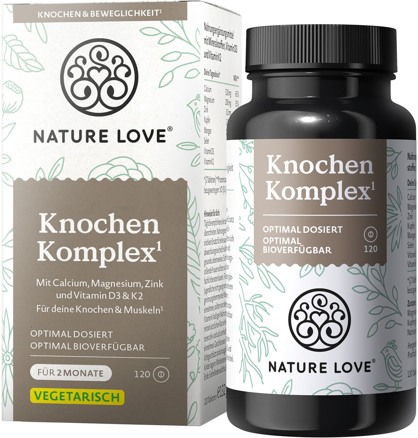 NATURE LOVE Knochen Komplex Tabletten
