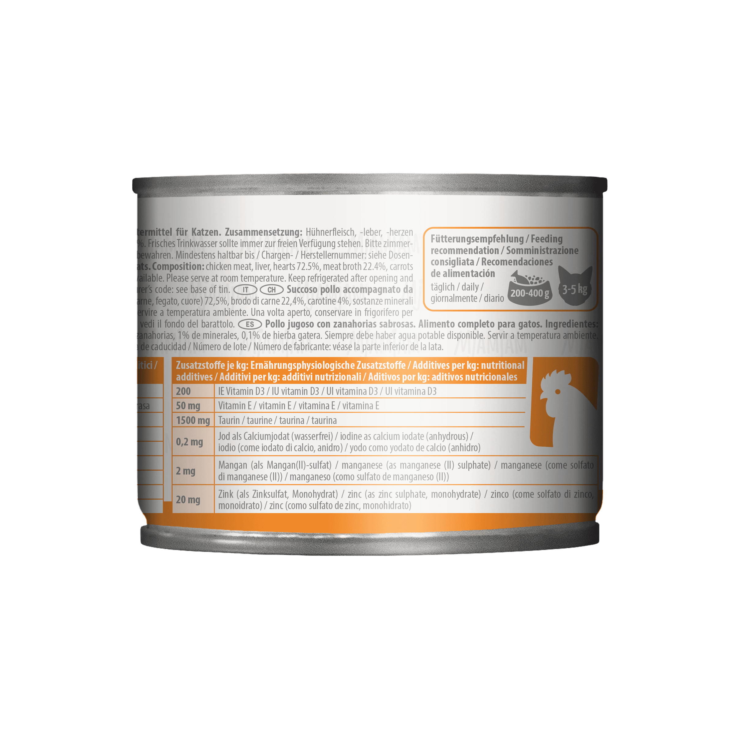 Produktbild MjAMjAM Katzennassfutter saftiges Huhn an leckeren Möhrchen 2 von 4