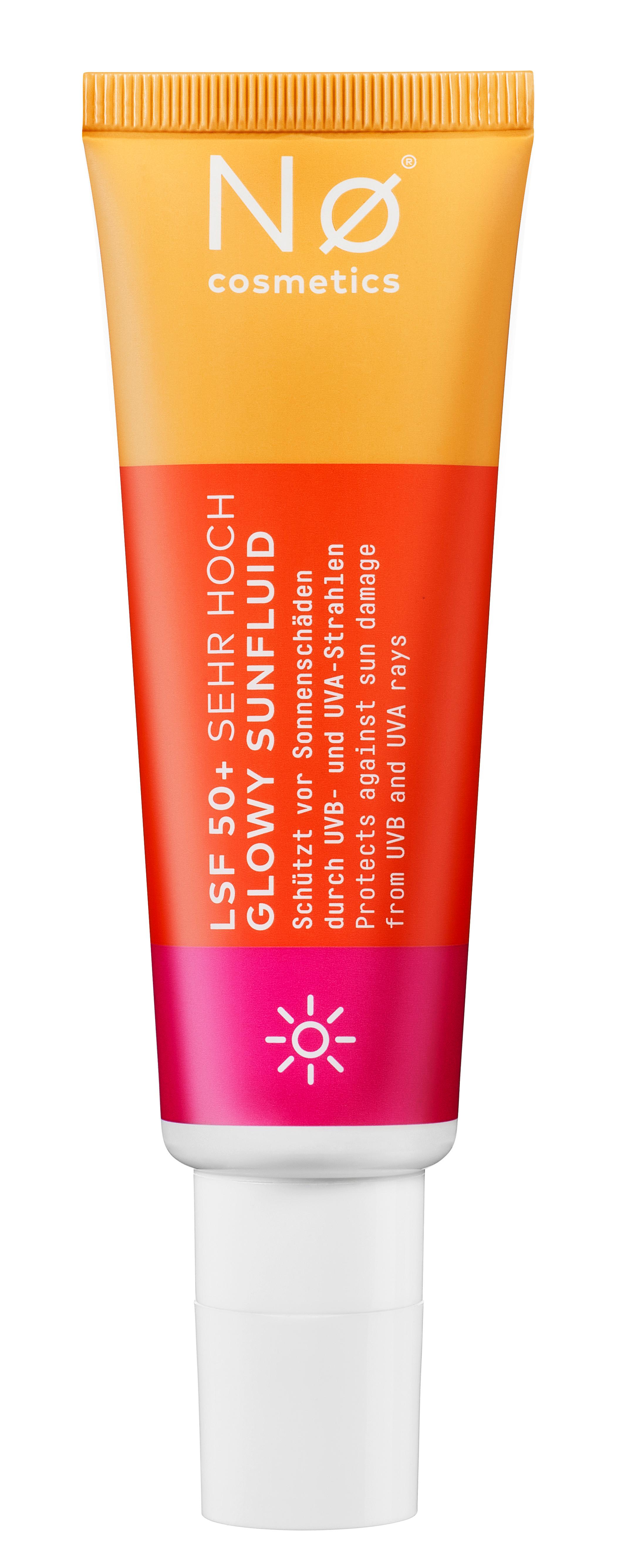 Nø Cosmetics safe tøday LSF 50+ Glowy Sunfluid