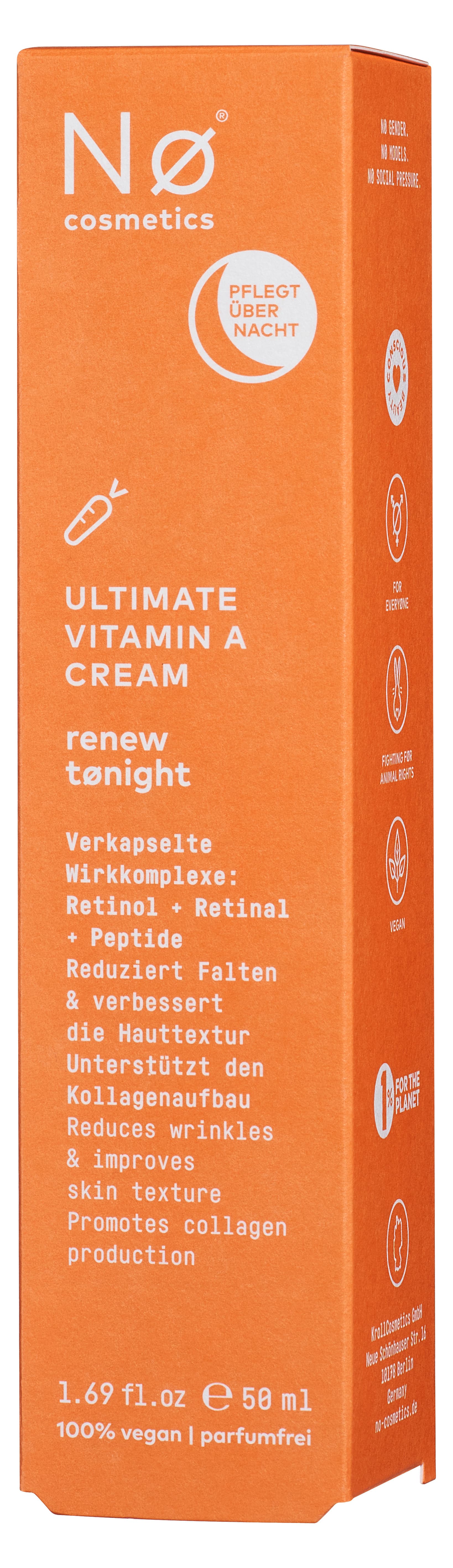 Produktbild Nø Cosmetics renew tønight Ultimate Vitamin A Cream 5 von 6