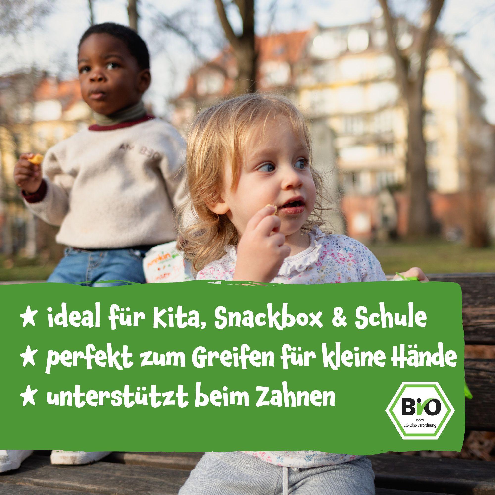 Produktbild pumpkin organics Bio Linsen Puffs mit Tomate, Karotte&Kräutern 4 von 10