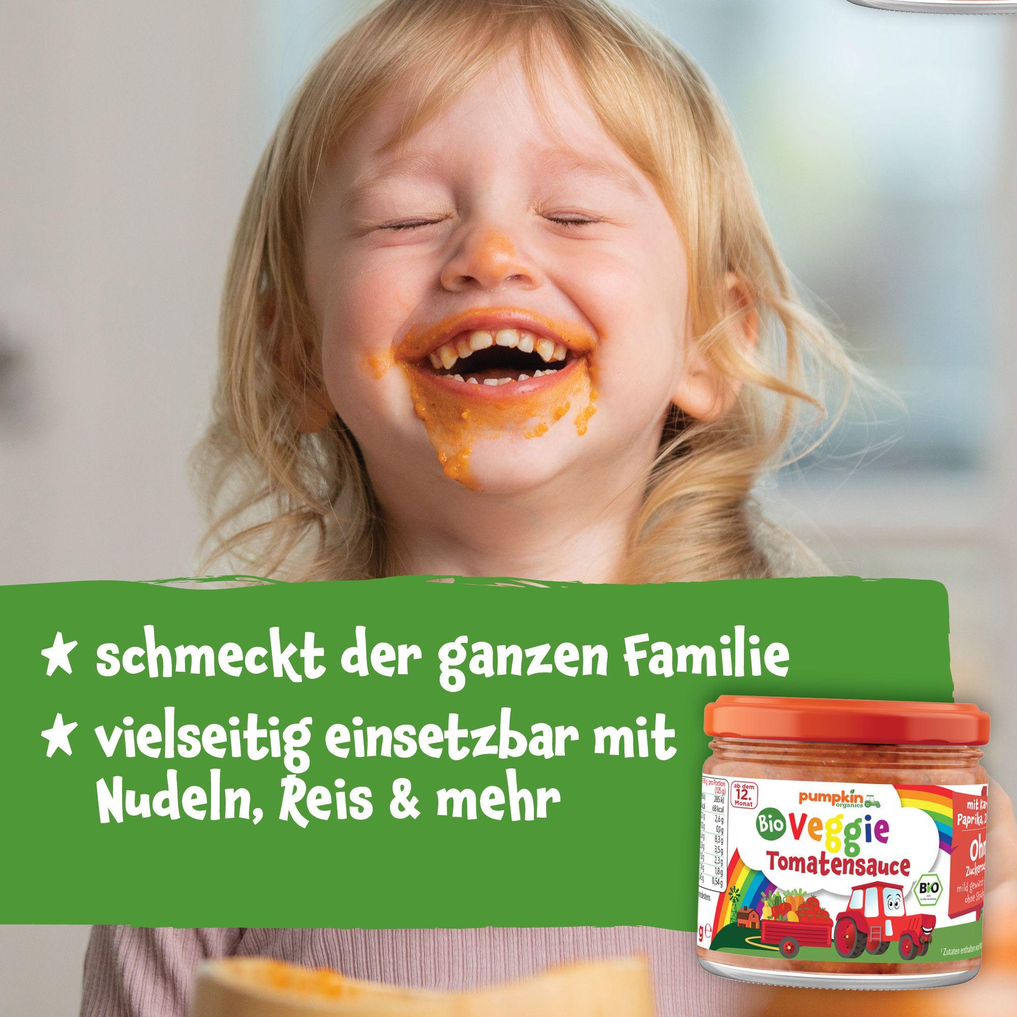 Produktbild pumpkin organics Bio Veggie Tomaten Sauce 3 von 8