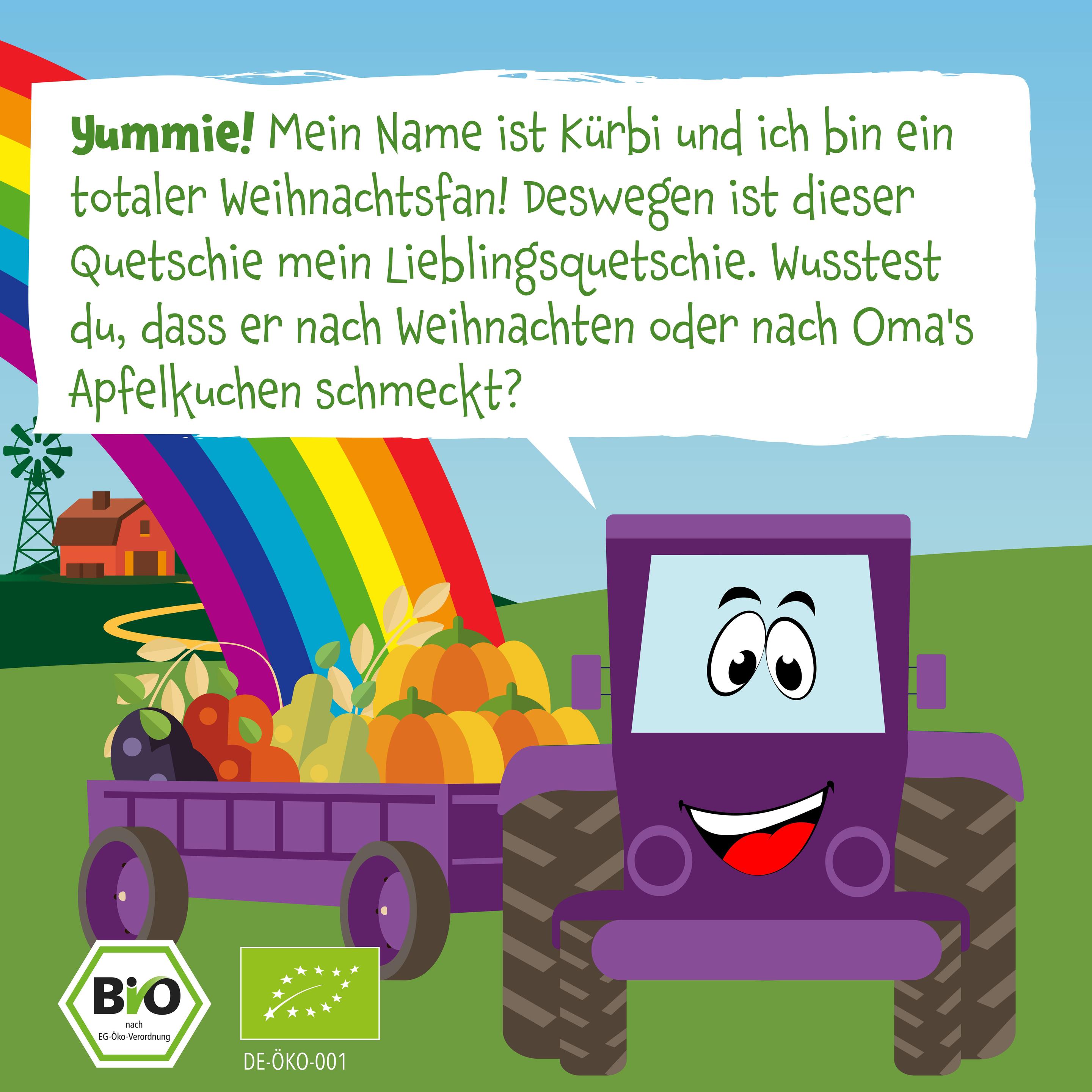 Produktbild pumpkin organics Bio Quetschie Kürbis, Birne, Pflaume, Hafer 3 von 8