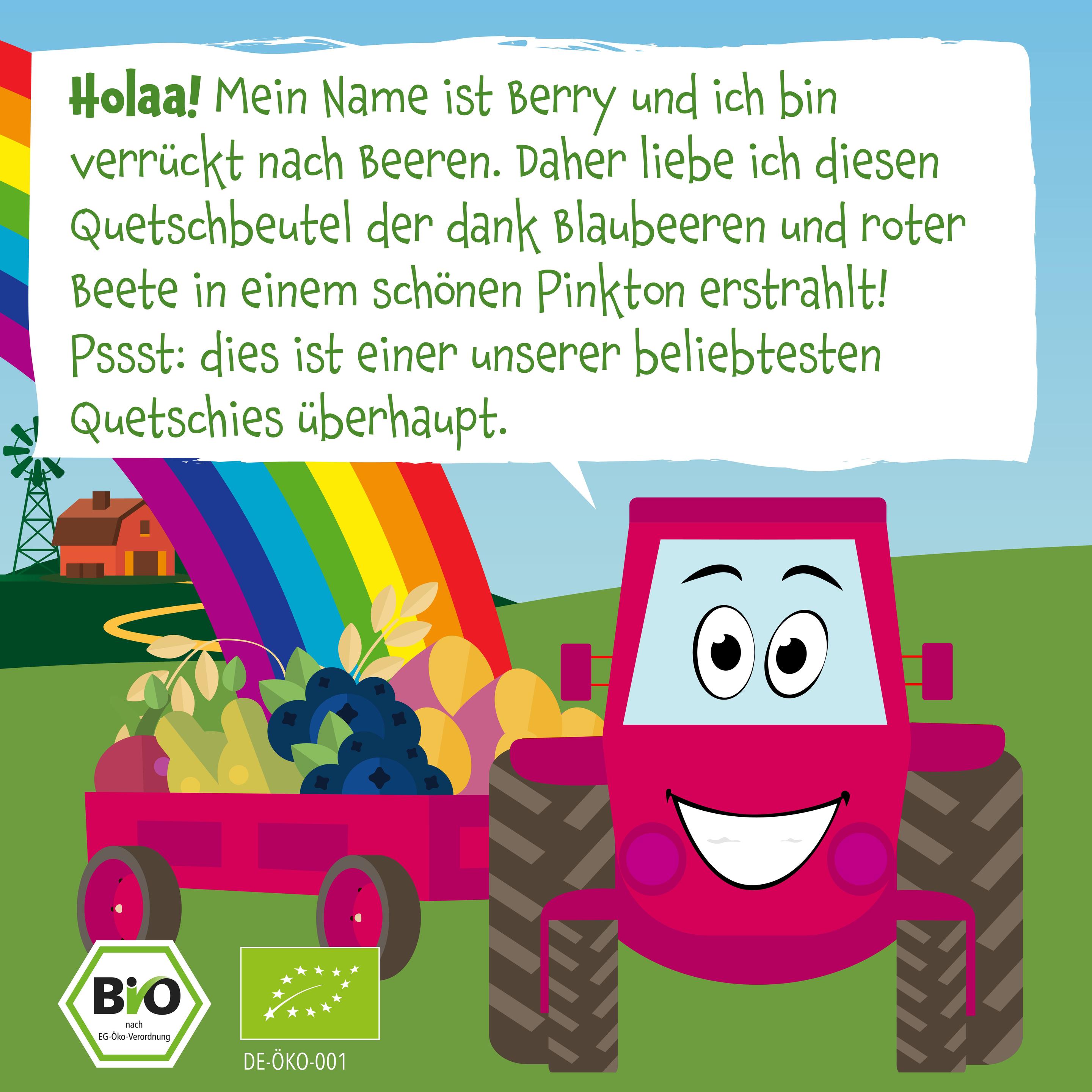 Produktbild pumpkin organics Bio Quetschie Süßkartoffel, Blaubeere, Rote Beete, Hafer 3 von 8