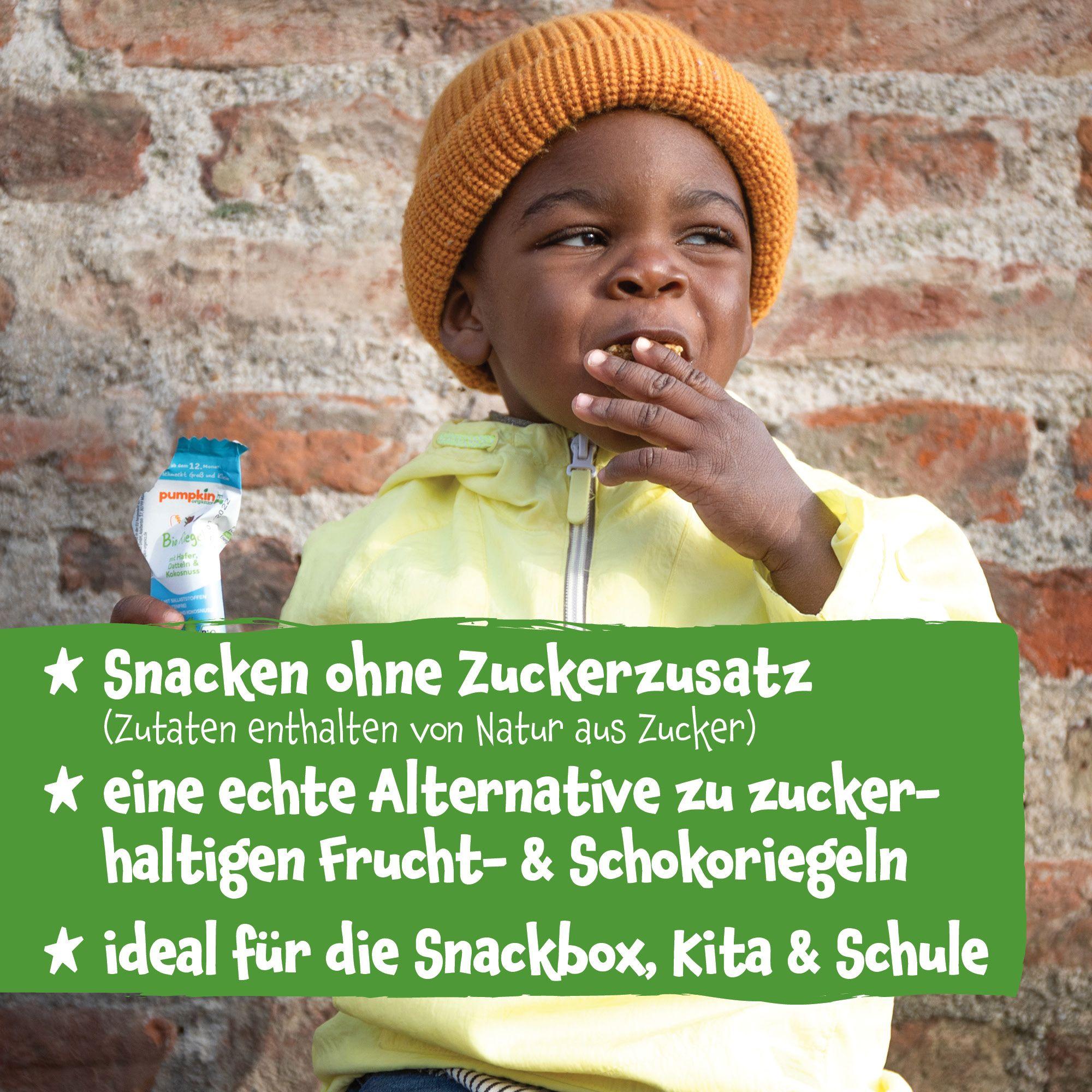 Produktbild pumpkin organics Bio Haferriegel mit Kakao&Erdbeere 3 von 10