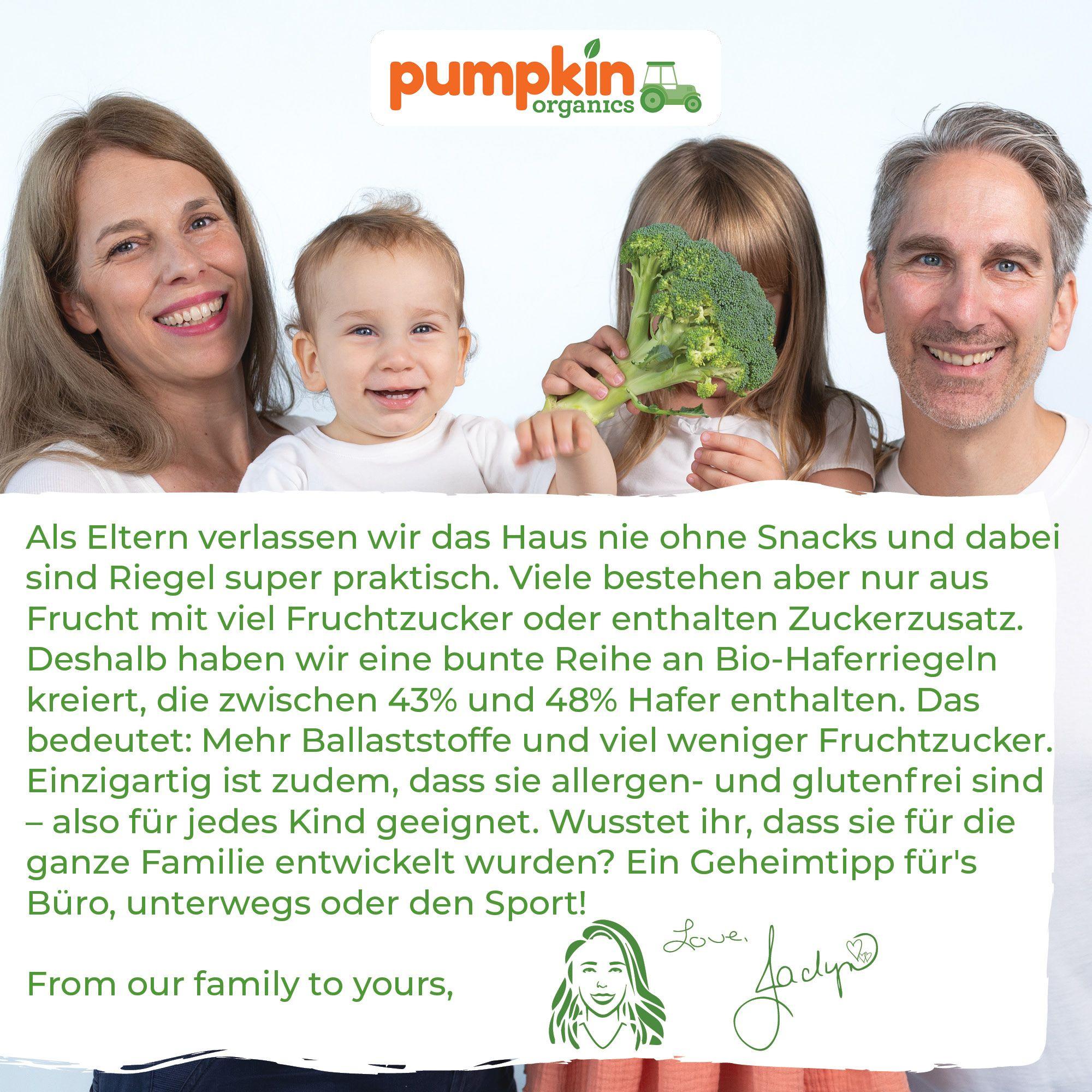Produktbild pumpkin organics Bio Haferriegel mit Kakao&Erdbeere 9 von 10