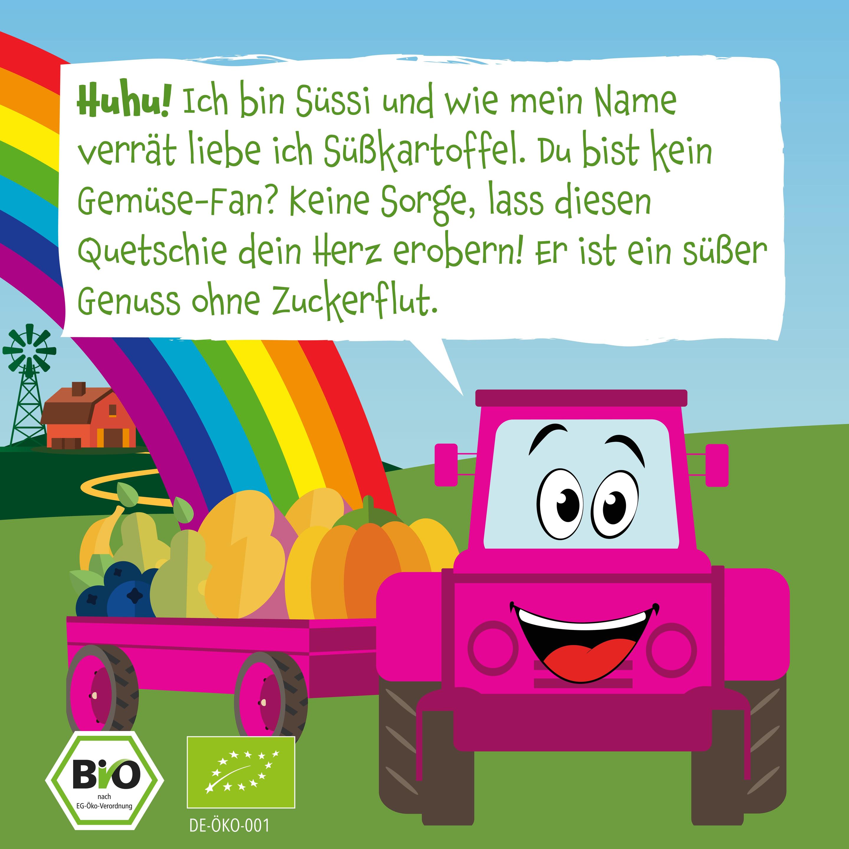 Produktbild pumpkin organics Bio Quetschie Kürbis, Süßkartoffel, Birne, Banane, Blaubeere 3 von 10
