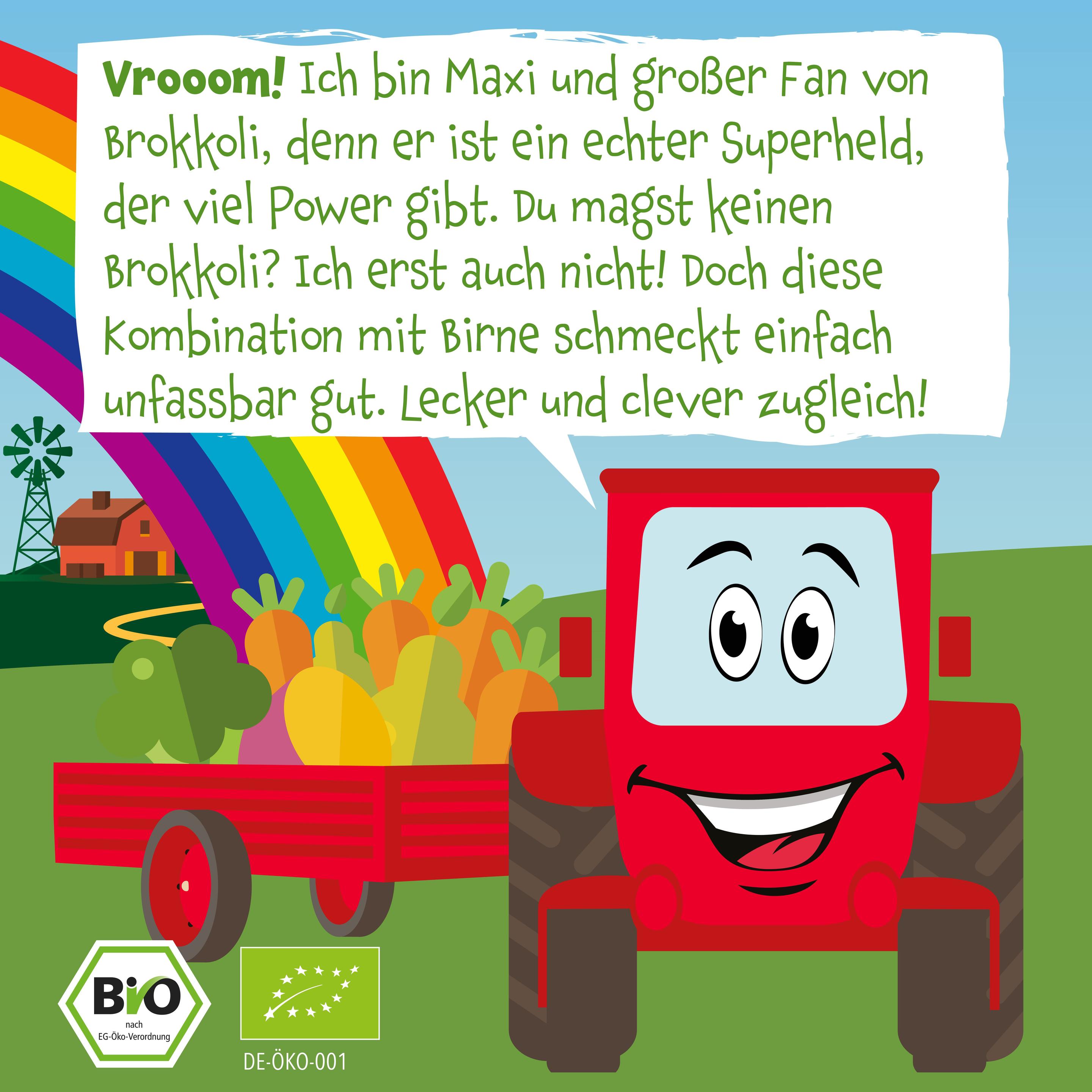 Produktbild pumpkin organics Bio Quetschie Karotte, Birne, Süßkartoffel, Brokkoli 6 von 10