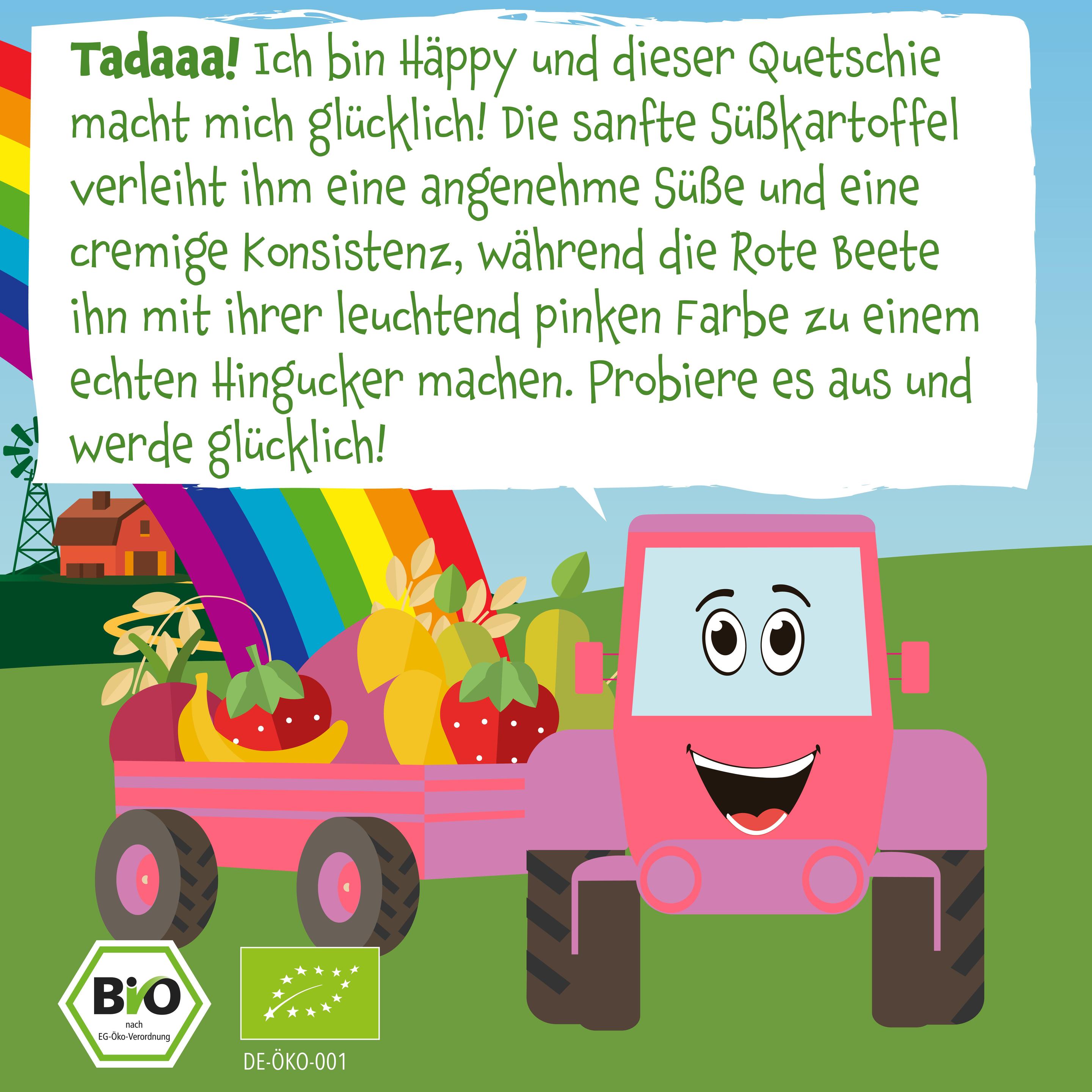 Produktbild pumpkin organics Bio Quetschie: Birne, Erdbeere, Süßkartoffel, Rote Beete, Hafer 6 von 10