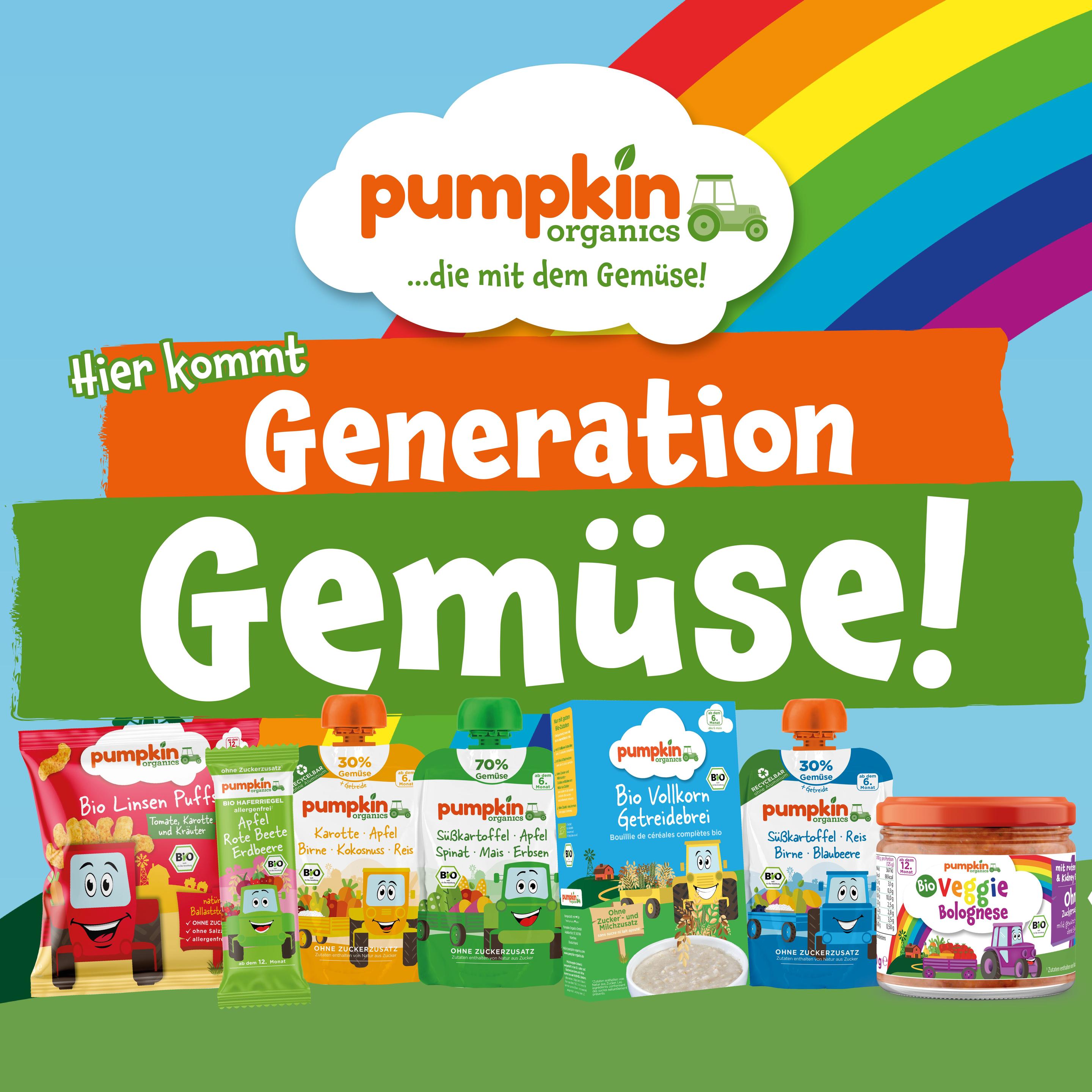 Produktbild pumpkin organics Bio Quetschie: Mango, Karotte, Pastinake, Hafer 10 von 10