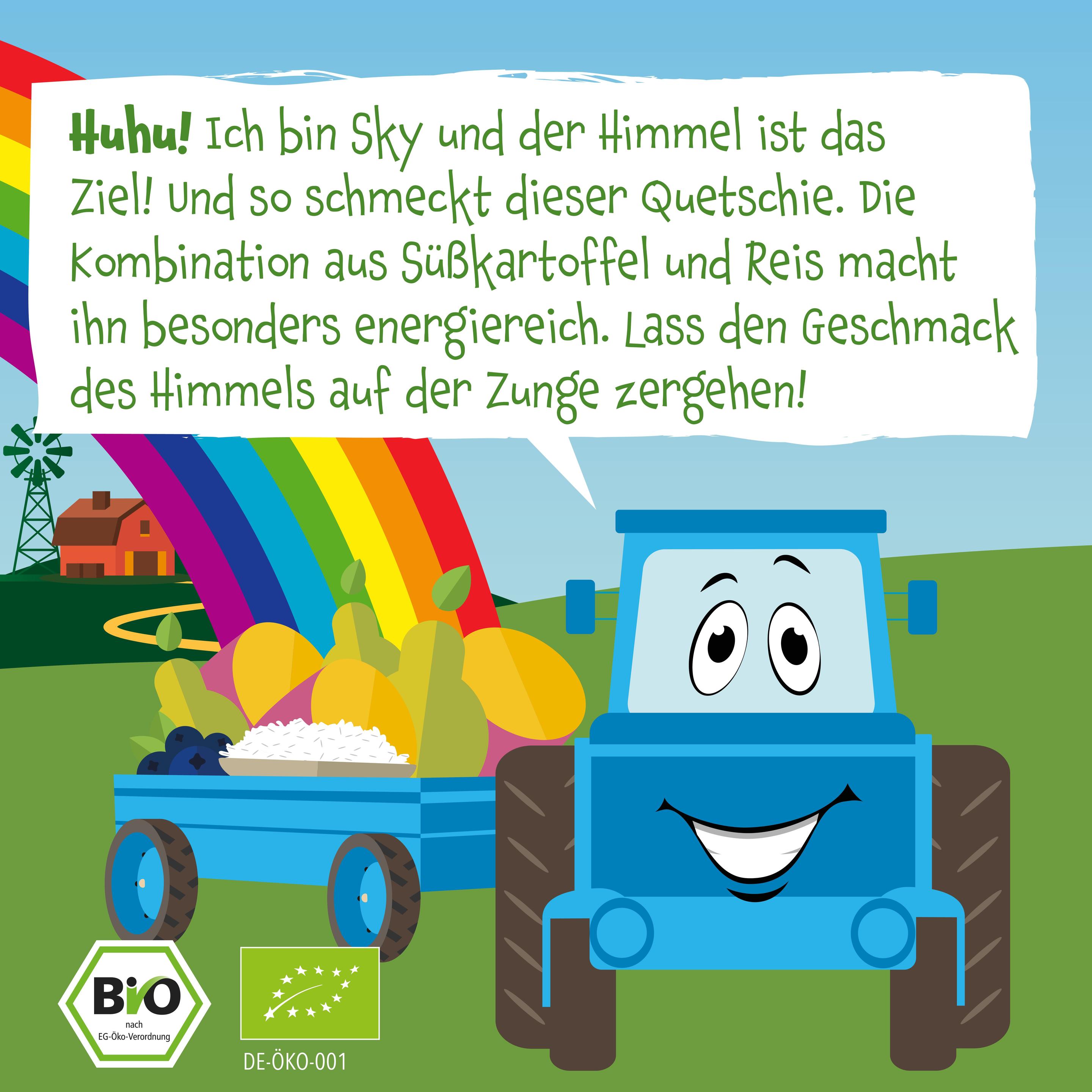 Produktbild pumpkin organics Bio Quetschie Süßkartoffel, Birne, Blaubeere, Reis 8 von 10