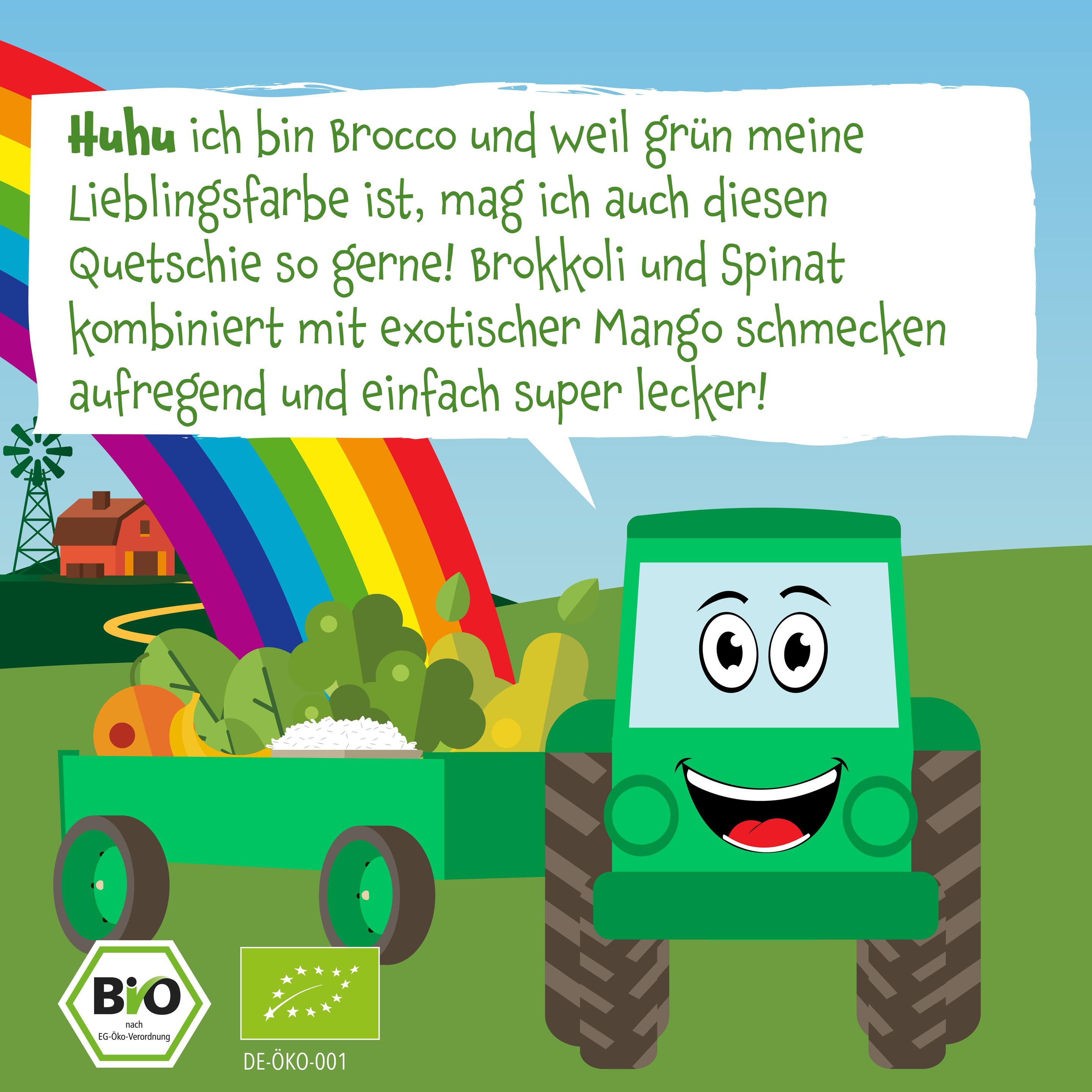 Produktbild pumpkin organics Bio Quetschie Birne, Brokkoli, Spinat, Mango 8 von 10