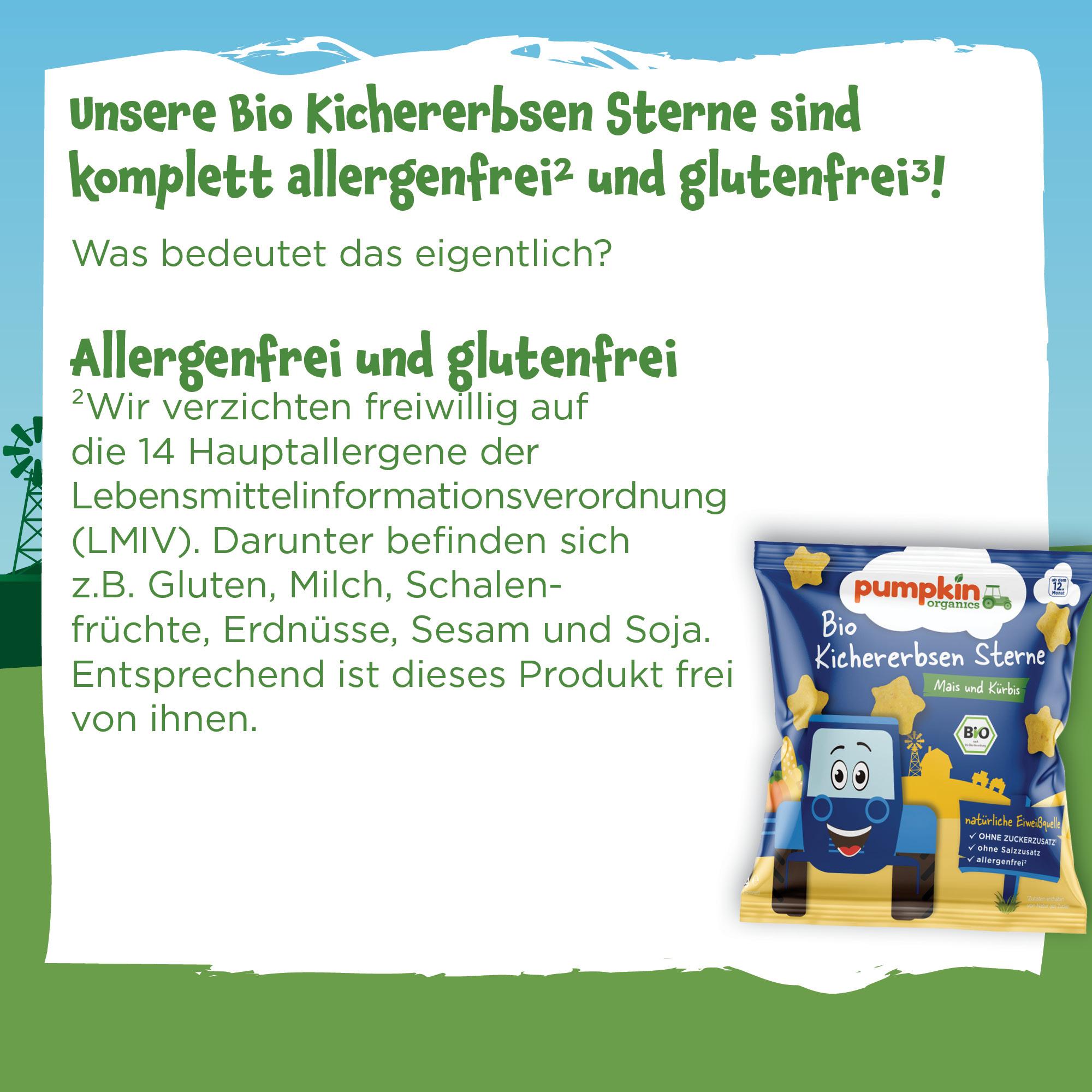 Produktbild pumpkin organics Bio Kichererbsen Sterne 19 von 19
