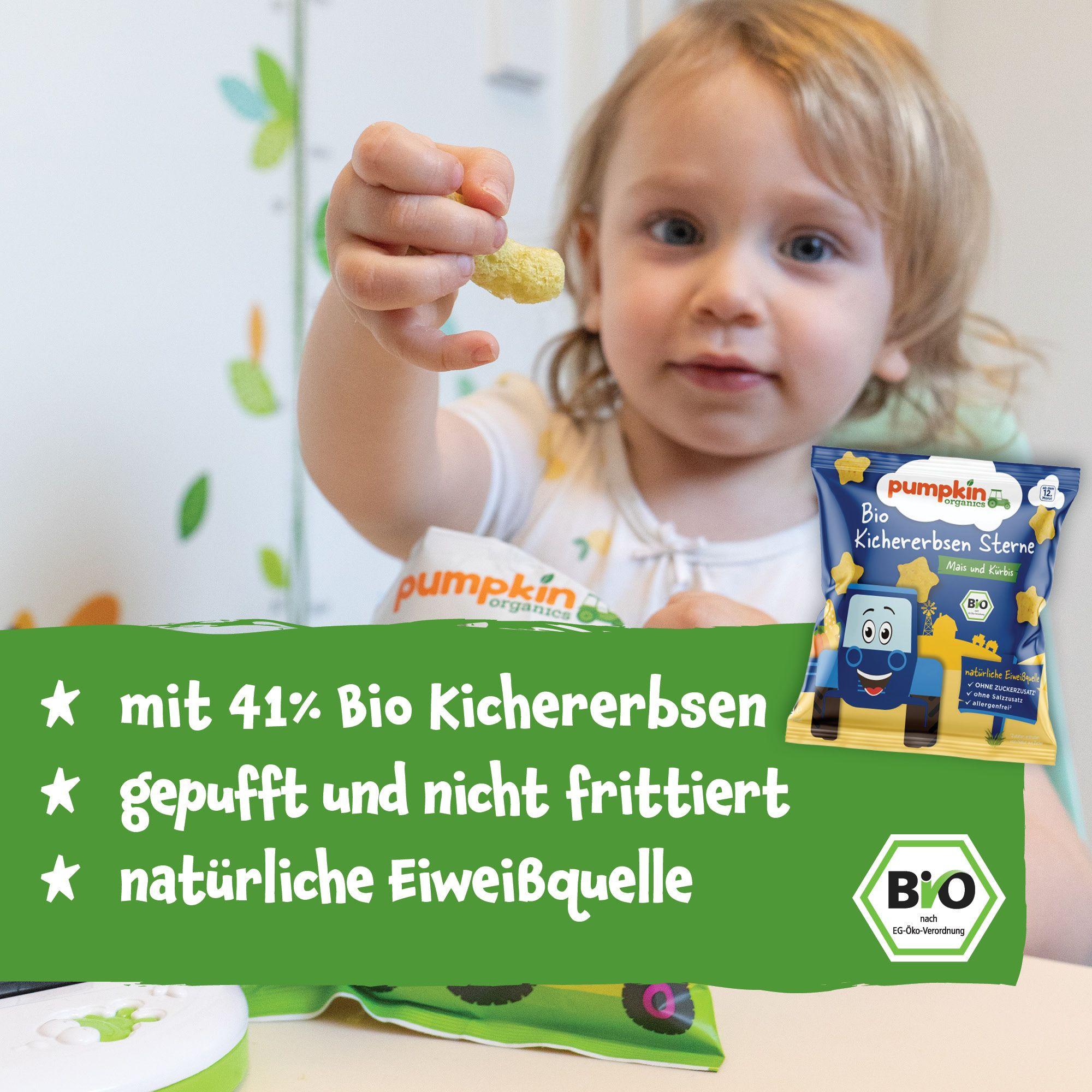 Produktbild pumpkin organics Bio Kichererbsen Sterne 8 von 19