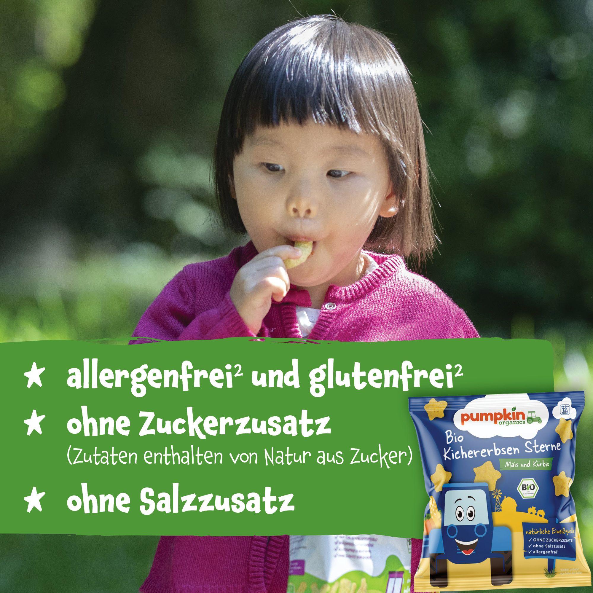 Produktbild pumpkin organics Bio Kichererbsen Sterne 6 von 19