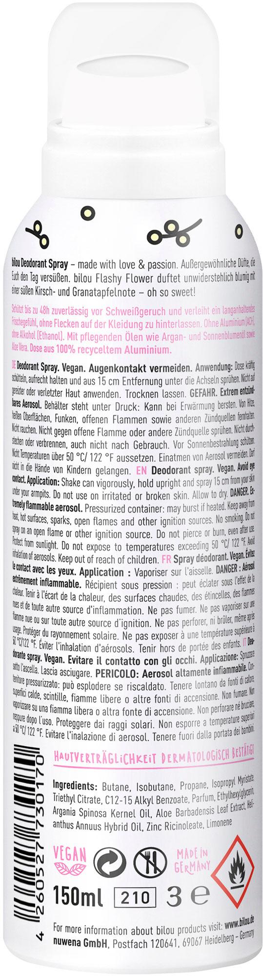 Produktbild bilou Deodorant Spray Flashy Flower 2 von 2