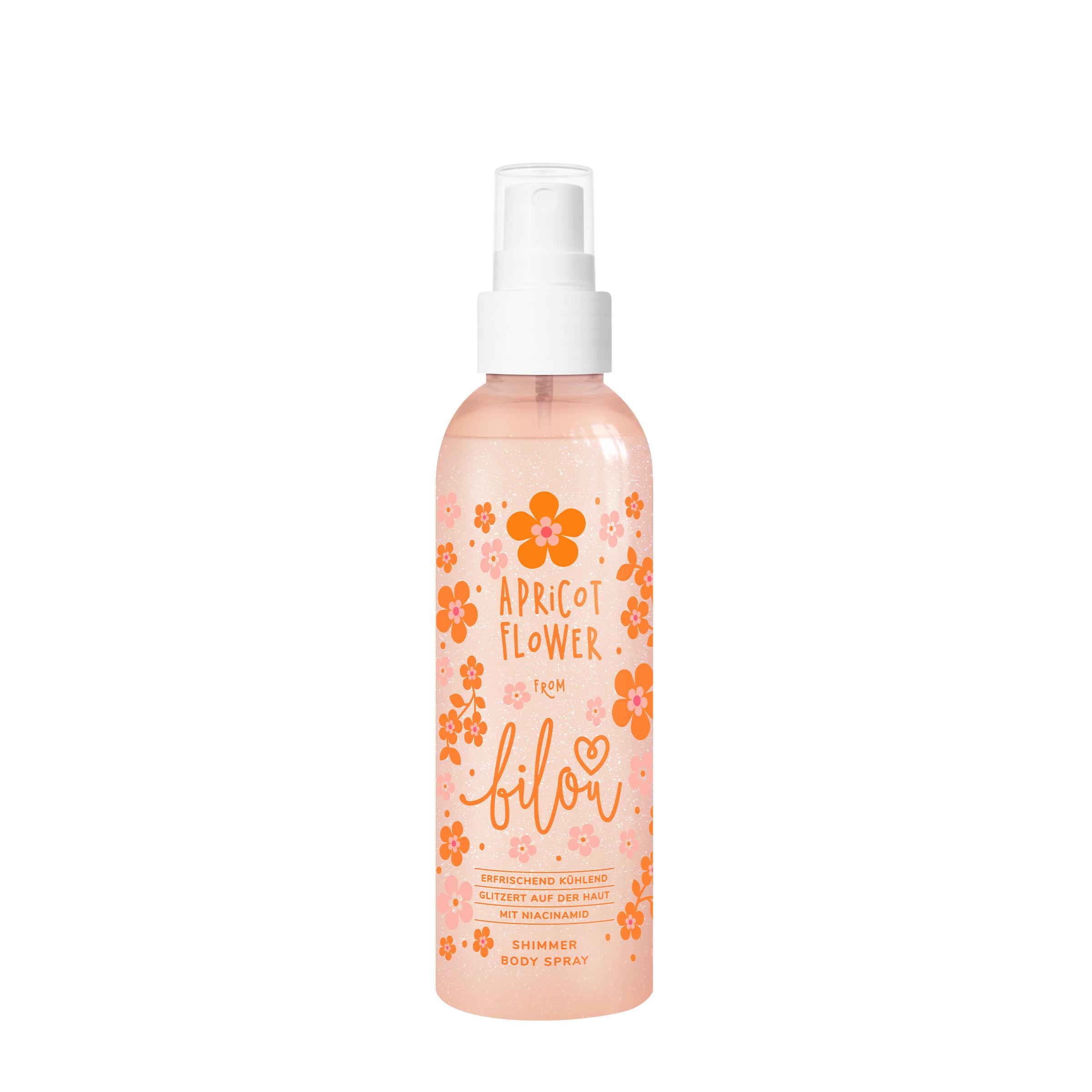 bilou shimmer bodyspray Apricot Flower