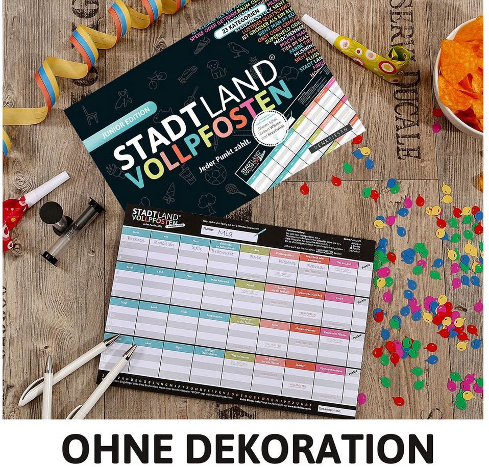 Produktbild Denkriesen - STADT LAND VOLLPFOSTEN® - JUNIOR EDITION - Für Kinder und Jugendliche 2 von 4