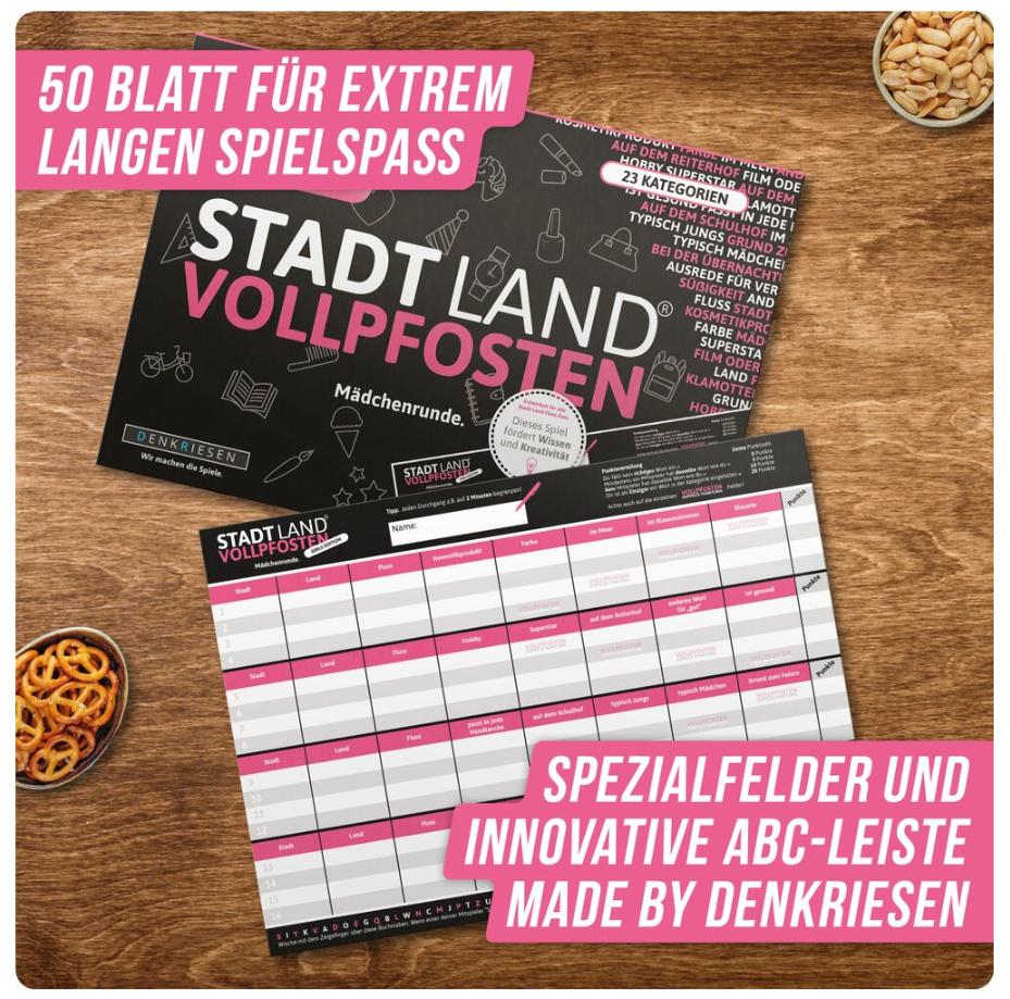 Produktbild Denkriesen - STADT LAND VOLLPFOSTEN® - GIRLS EDITION"Mädchenrunde." 7 von 7