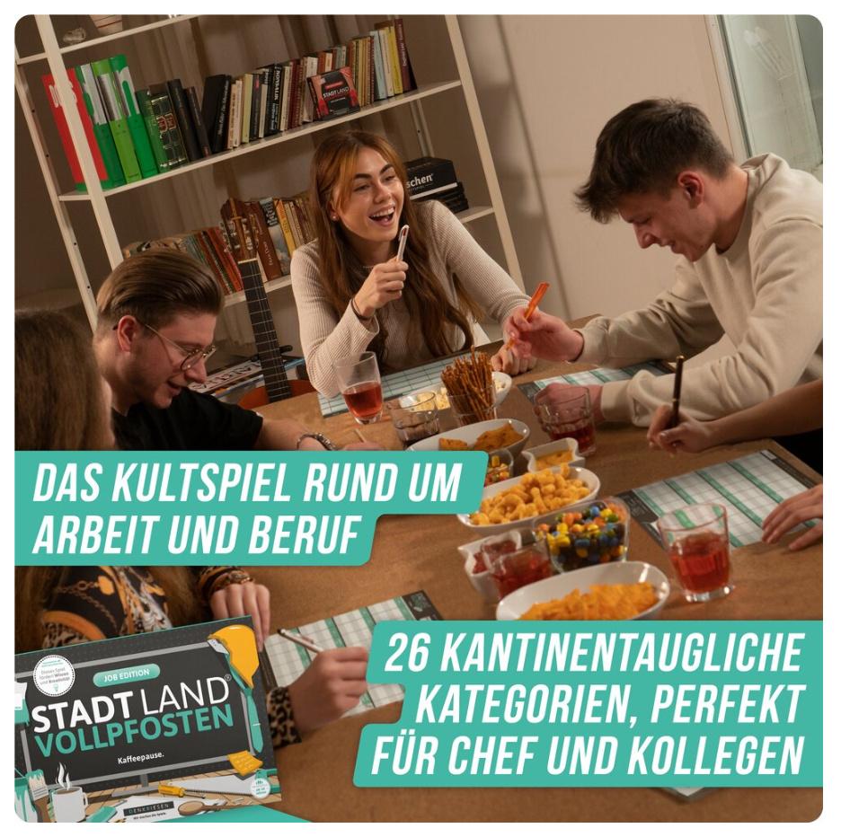 Produktbild Denkriesen - STADT LAND VOLLPFOSTEN® - JOB EDITION"Kaffeepause." 4 von 7