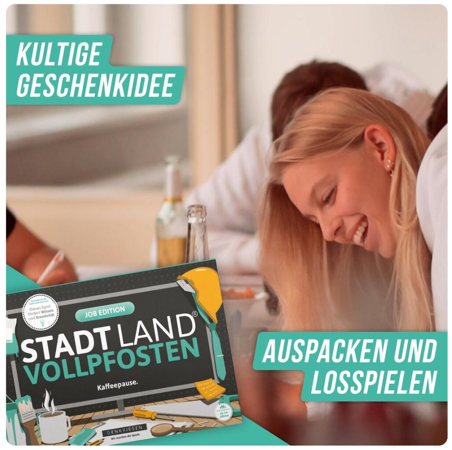 Produktbild Denkriesen - STADT LAND VOLLPFOSTEN® - JOB EDITION"Kaffeepause." 5 von 7