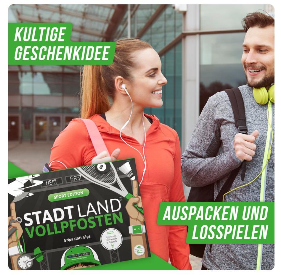 Produktbild Denkriesen - STADT LAND VOLLPFOSTEN® - SPORT EDITION"Grips statt Gips." 5 von 7
