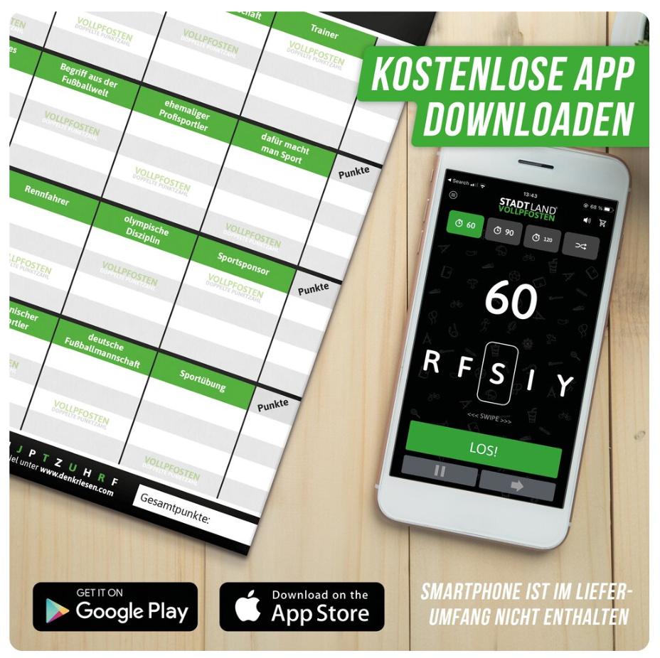 Produktbild Denkriesen - STADT LAND VOLLPFOSTEN® - SPORT EDITION"Grips statt Gips." 6 von 7