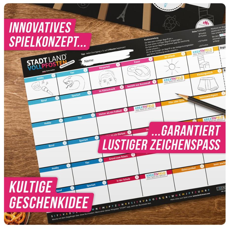 Produktbild Denkriesen - STADT LAND VOLLPFOSTEN® – PICASSO EDITION “Jeder kann malen.” 7 von 7