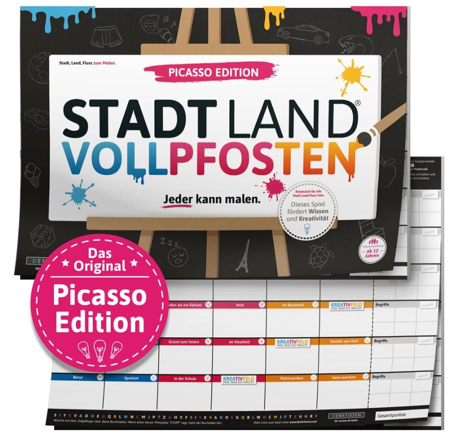 Denkriesen - STADT LAND VOLLPFOSTEN® – PICASSO EDITION “Jeder kann malen.”