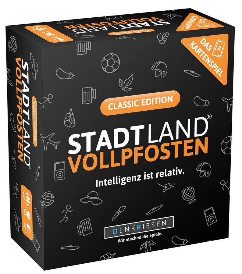 Denkriesen - STADT LAND VOLLPFOSTEN – Das Kartenspiel – Classic Edition