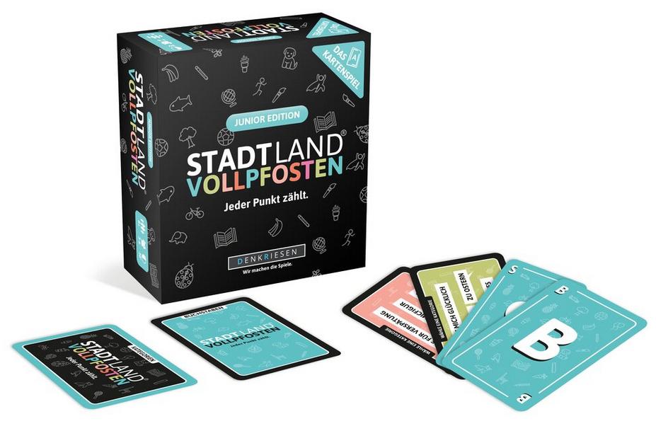 Produktbild Denkriesen - STADT LAND VOLLPFOSTEN – Das Kartenspiel – Junior Edition 2 von 4