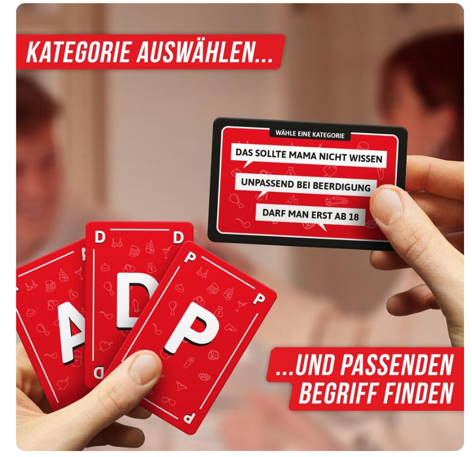 Produktbild Denkriesen - STADT LAND VOLLPFOSTEN® - Das Kartenspiel – ROTLICHT EDITION"Jetzt wird's dreckig." 3 von 6