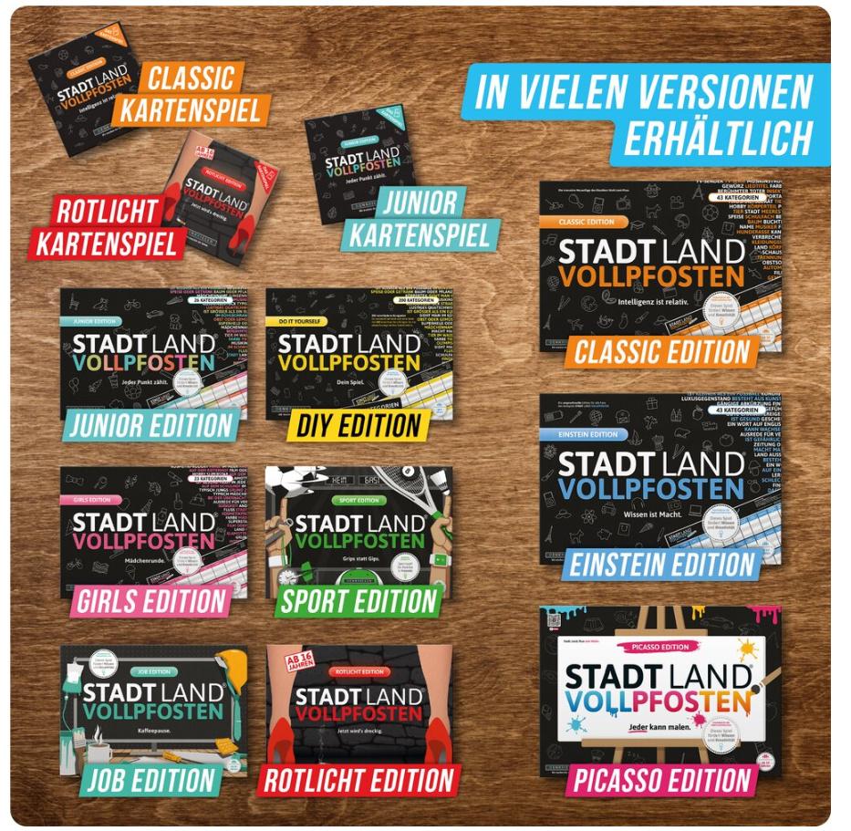 Produktbild Denkriesen - STADT LAND VOLLPFOSTEN® - Das Kartenspiel – ROTLICHT EDITION"Jetzt wird's dreckig." 6 von 6