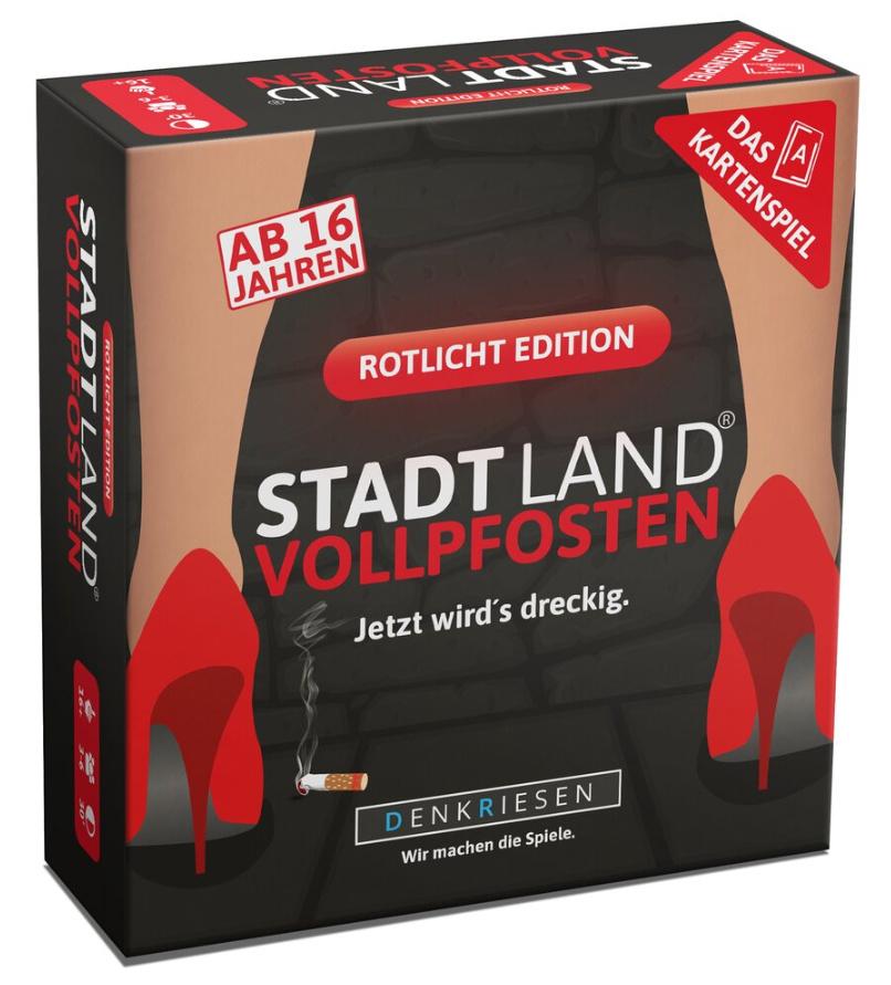 Denkriesen - STADT LAND VOLLPFOSTEN® - Das Kartenspiel – ROTLICHT EDITION"Jetzt wird's dreckig."