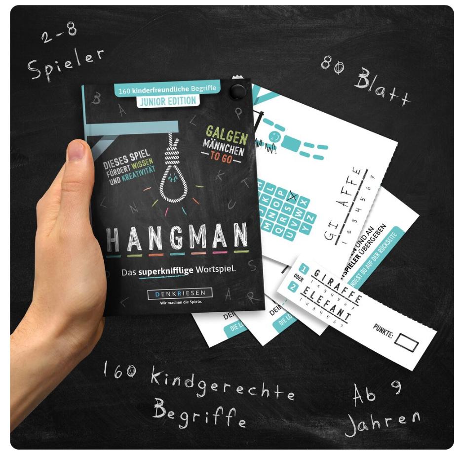 Produktbild Denkriesen - HANGMAN - JUNIOR EDITION"Galgenmännchen TO GO" 2 von 6