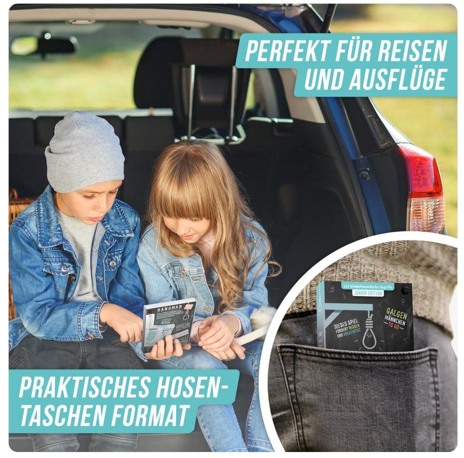 Produktbild Denkriesen - HANGMAN - JUNIOR EDITION"Galgenmännchen TO GO" 4 von 6