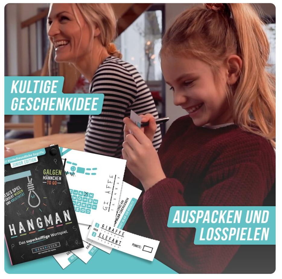 Produktbild Denkriesen - HANGMAN - JUNIOR EDITION"Galgenmännchen TO GO" 5 von 6