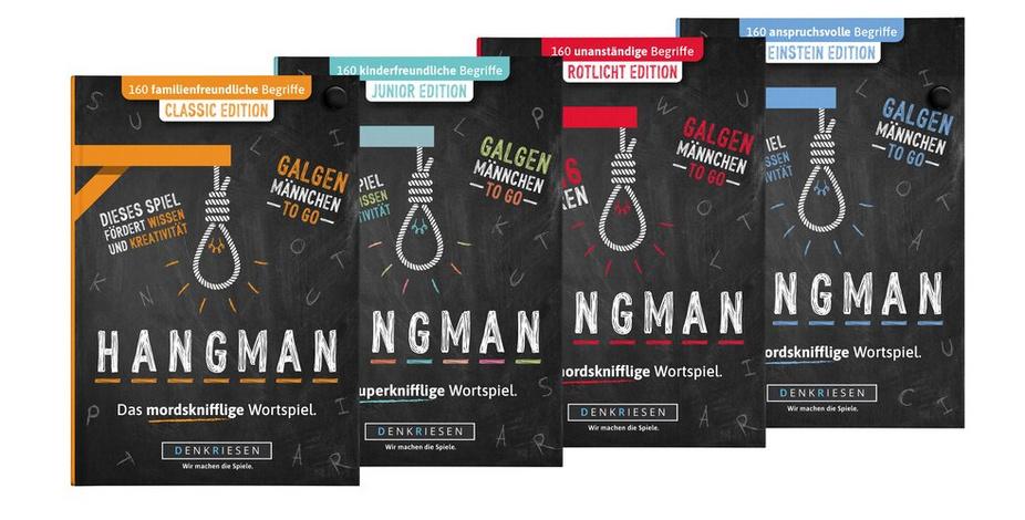 Produktbild Denkriesen - HANGMAN - CLASSIC EDITION -"Galgenmännchen TO GO", Familienspiel 3 von 5