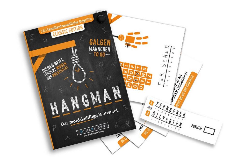 Produktbild Denkriesen - HANGMAN - CLASSIC EDITION -"Galgenmännchen TO GO", Familienspiel 4 von 5