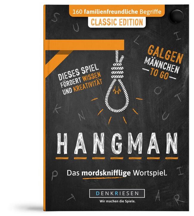 Denkriesen - HANGMAN - CLASSIC EDITION -"Galgenmännchen TO GO", Familienspiel