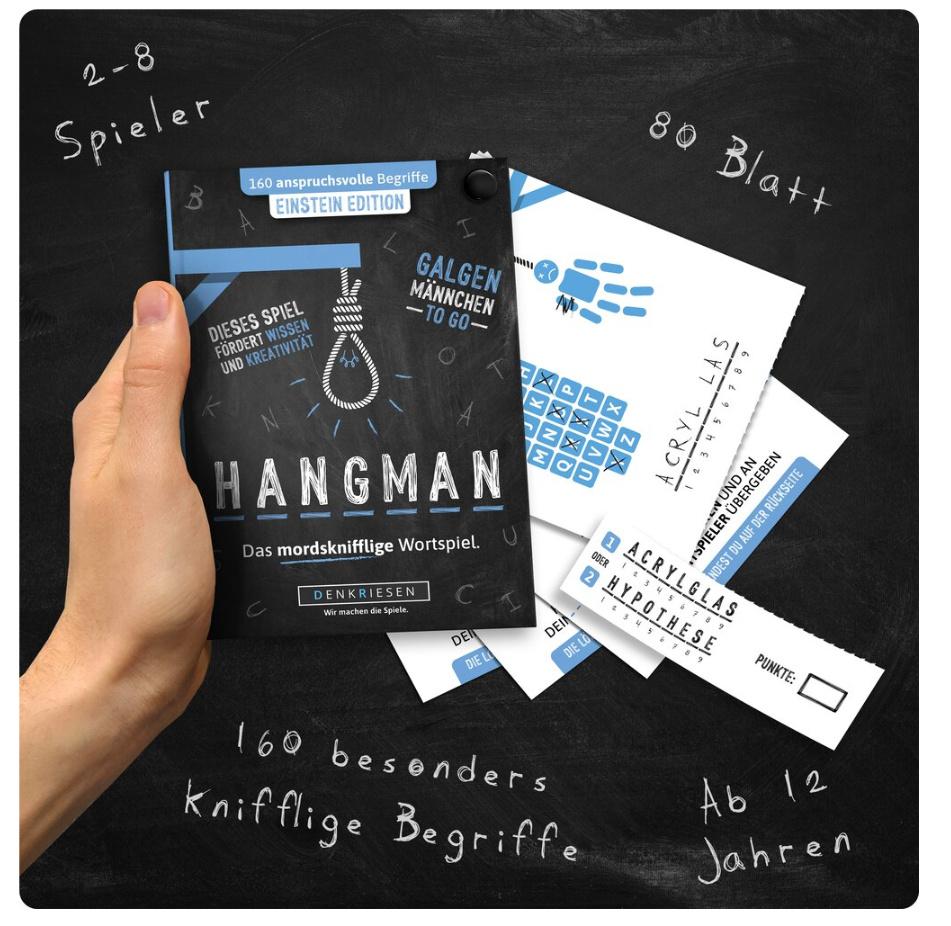 Produktbild Denkriesen - HANGMAN - EINSTEIN EDITION"Galgenmännchen TO GO" 2 von 6