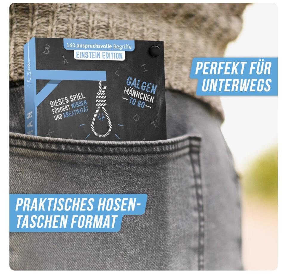 Produktbild Denkriesen - HANGMAN - EINSTEIN EDITION"Galgenmännchen TO GO" 5 von 6